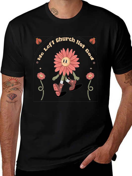 We Left Church Not God Graphic T-Shirt