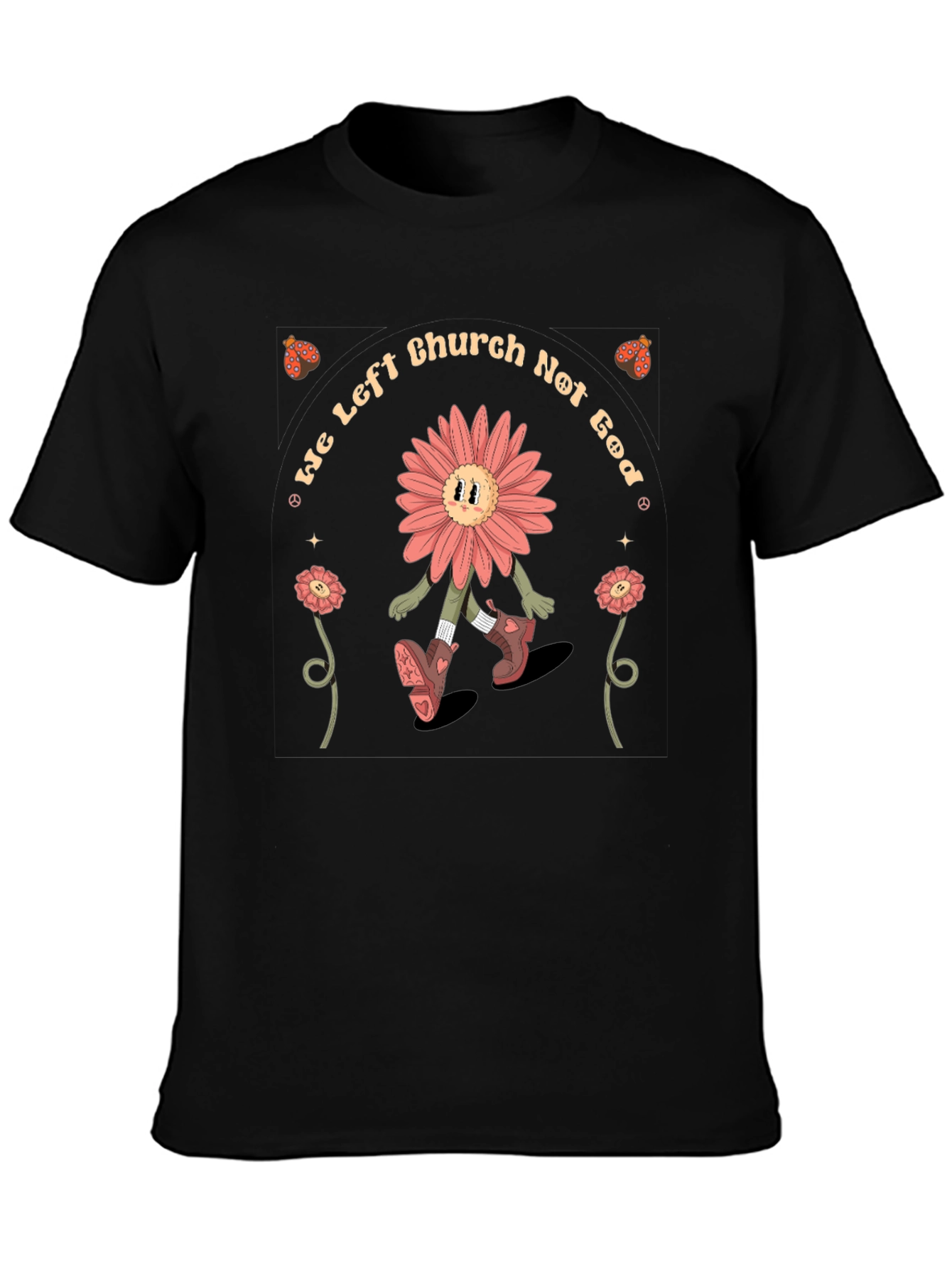 We Left Church Not God Graphic T-Shirt