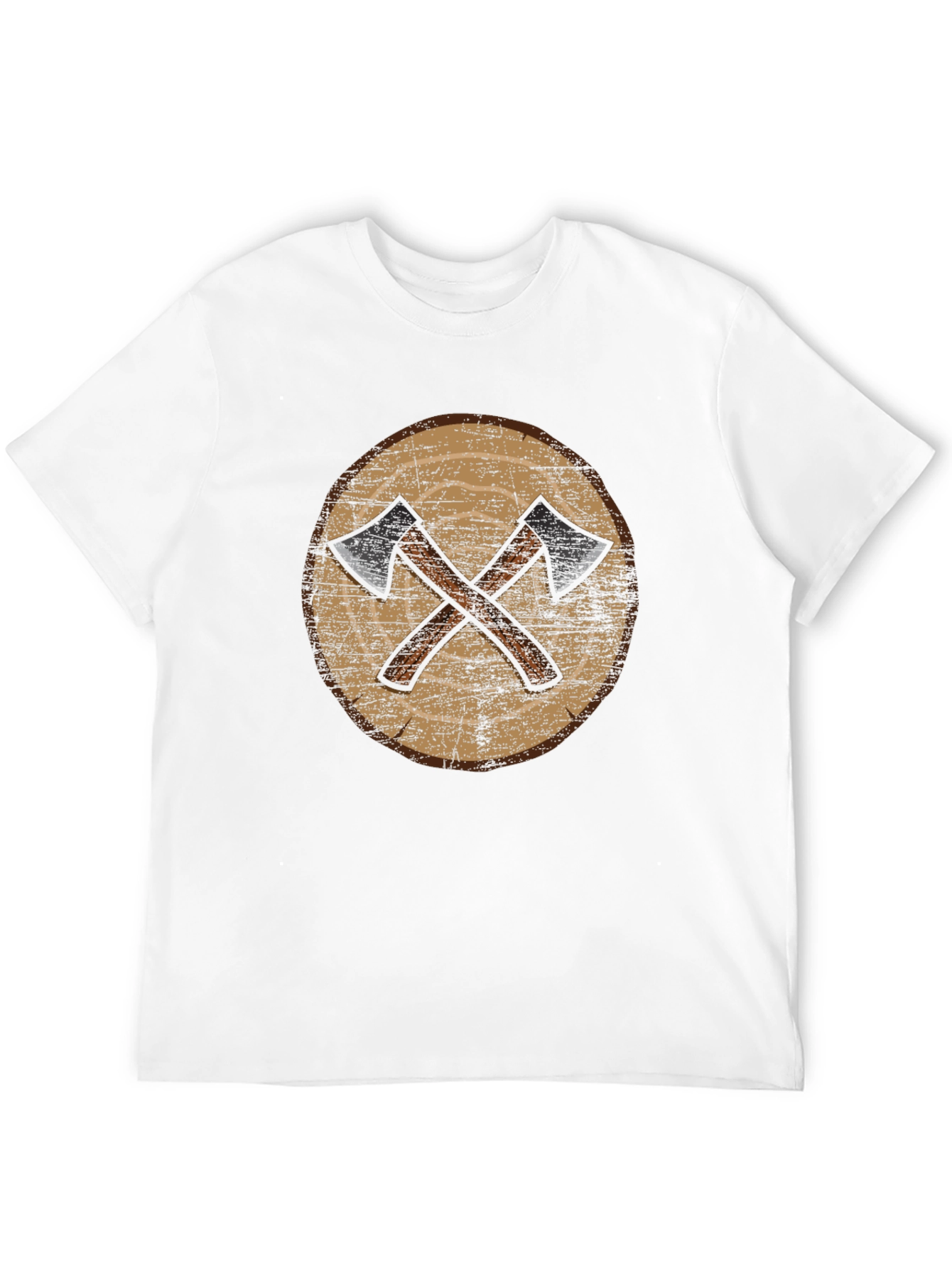 Viking Axe Shield Graphic Tee - Black