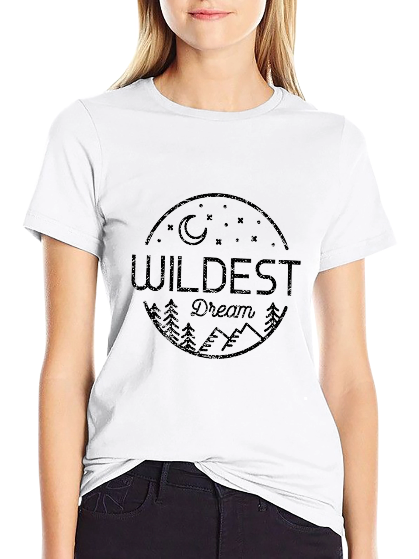 Wildest Dream Graphic Print T-Shirt - Black
