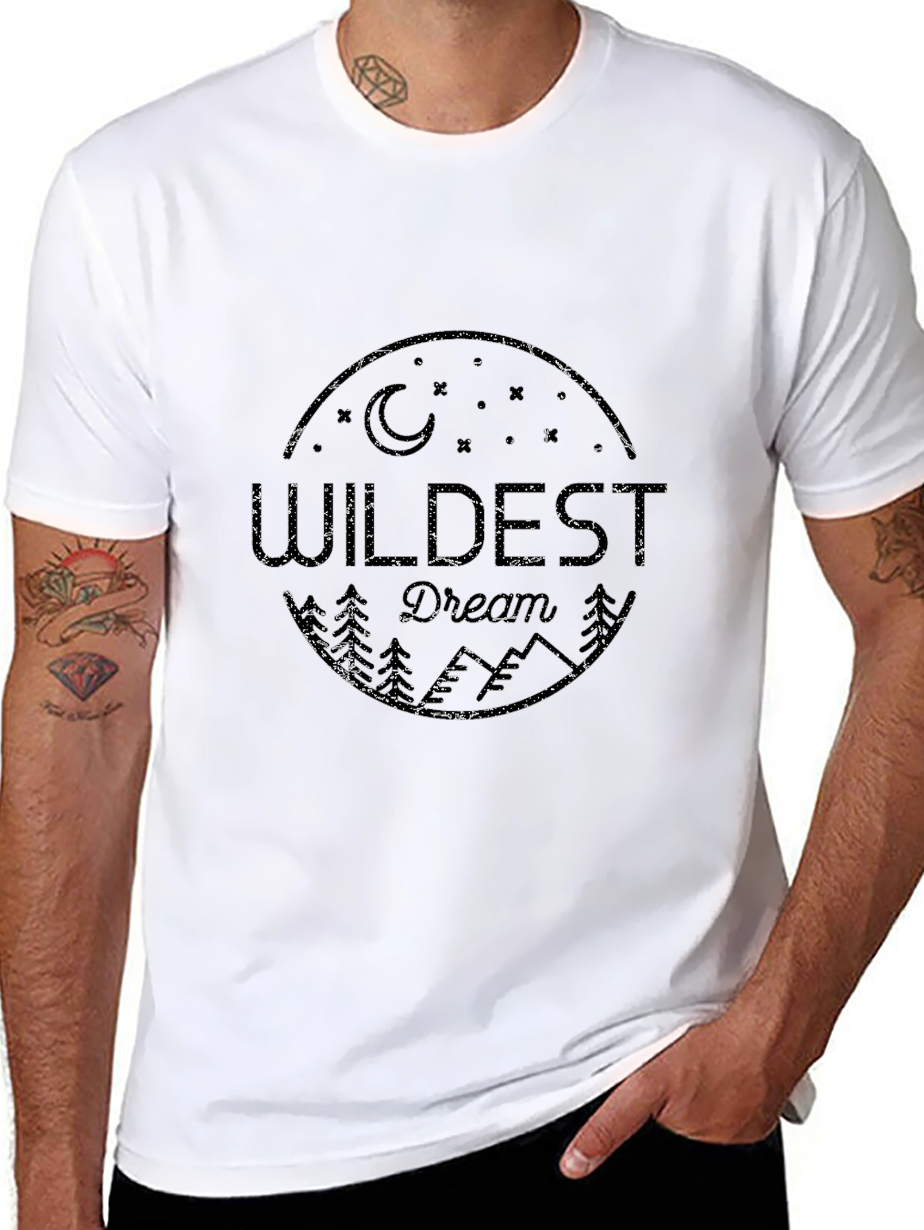 Wildest Dream Graphic Print T-Shirt - Black