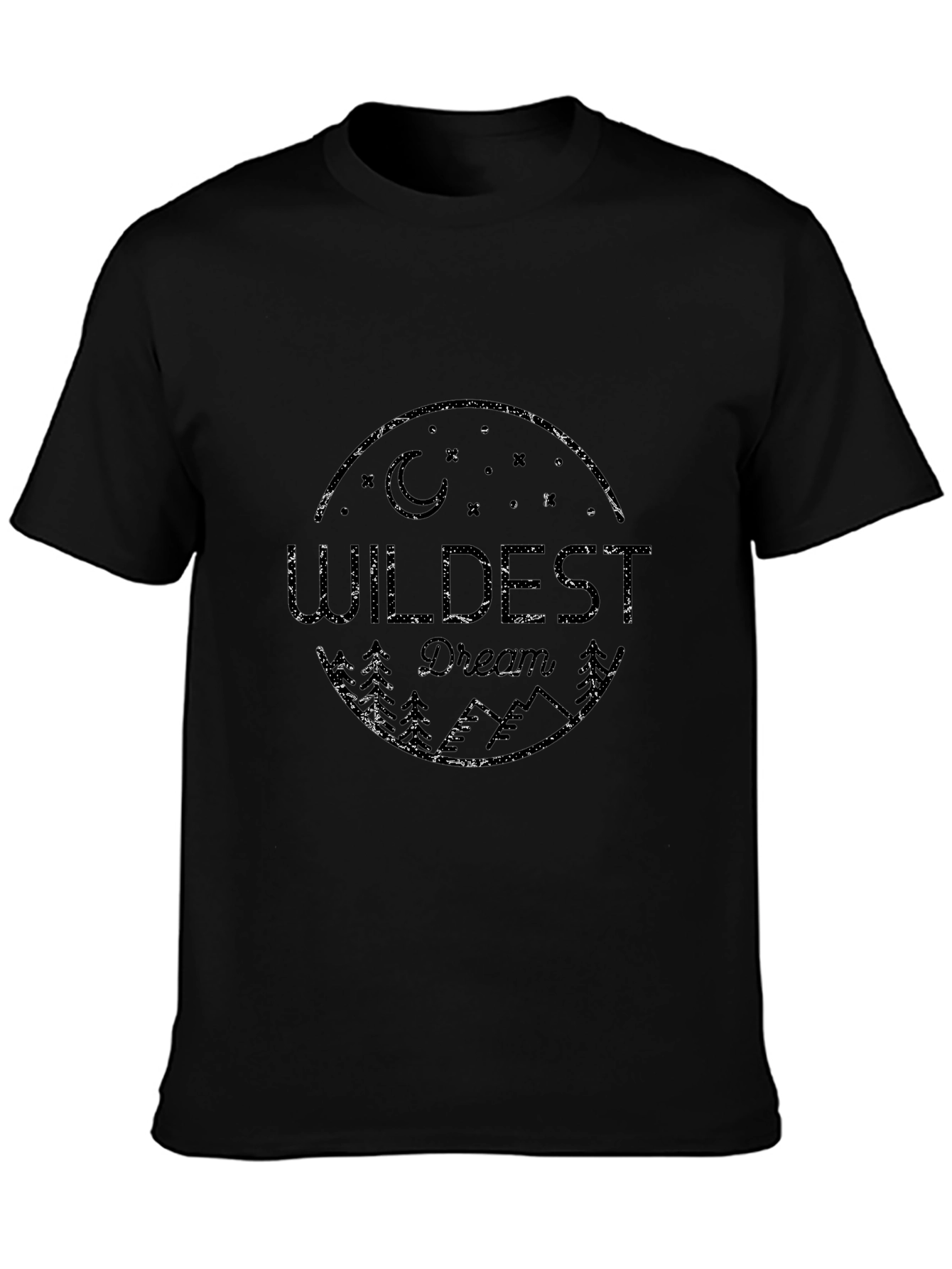 Wildest Dream Graphic Print T-Shirt - Black