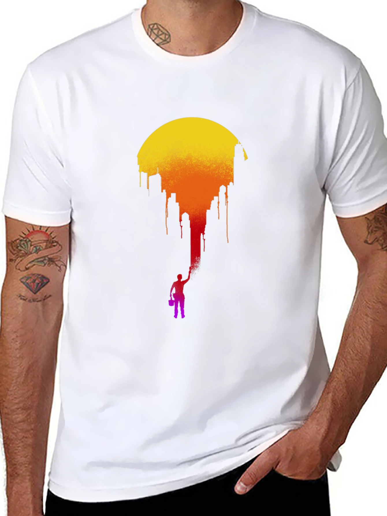 Cityscape Sunset Tee