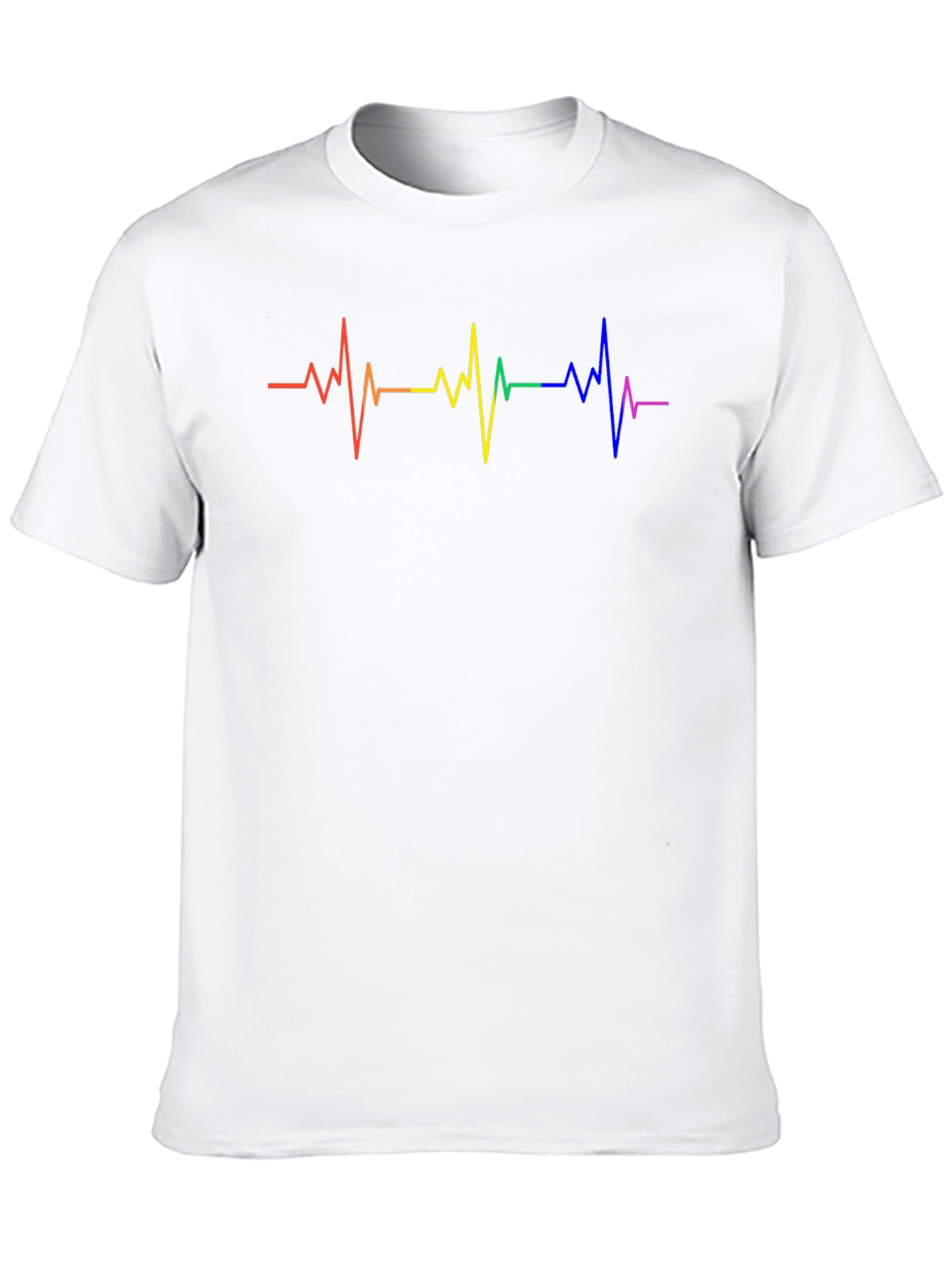 Pride Heartbeat Graphic Tee - Black