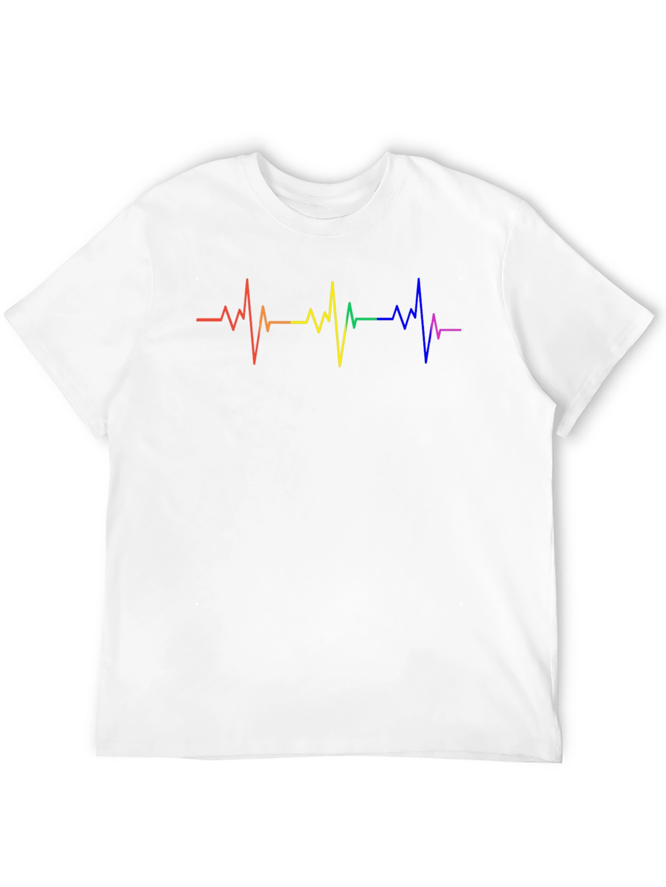 Pride Heartbeat Graphic Tee - Black