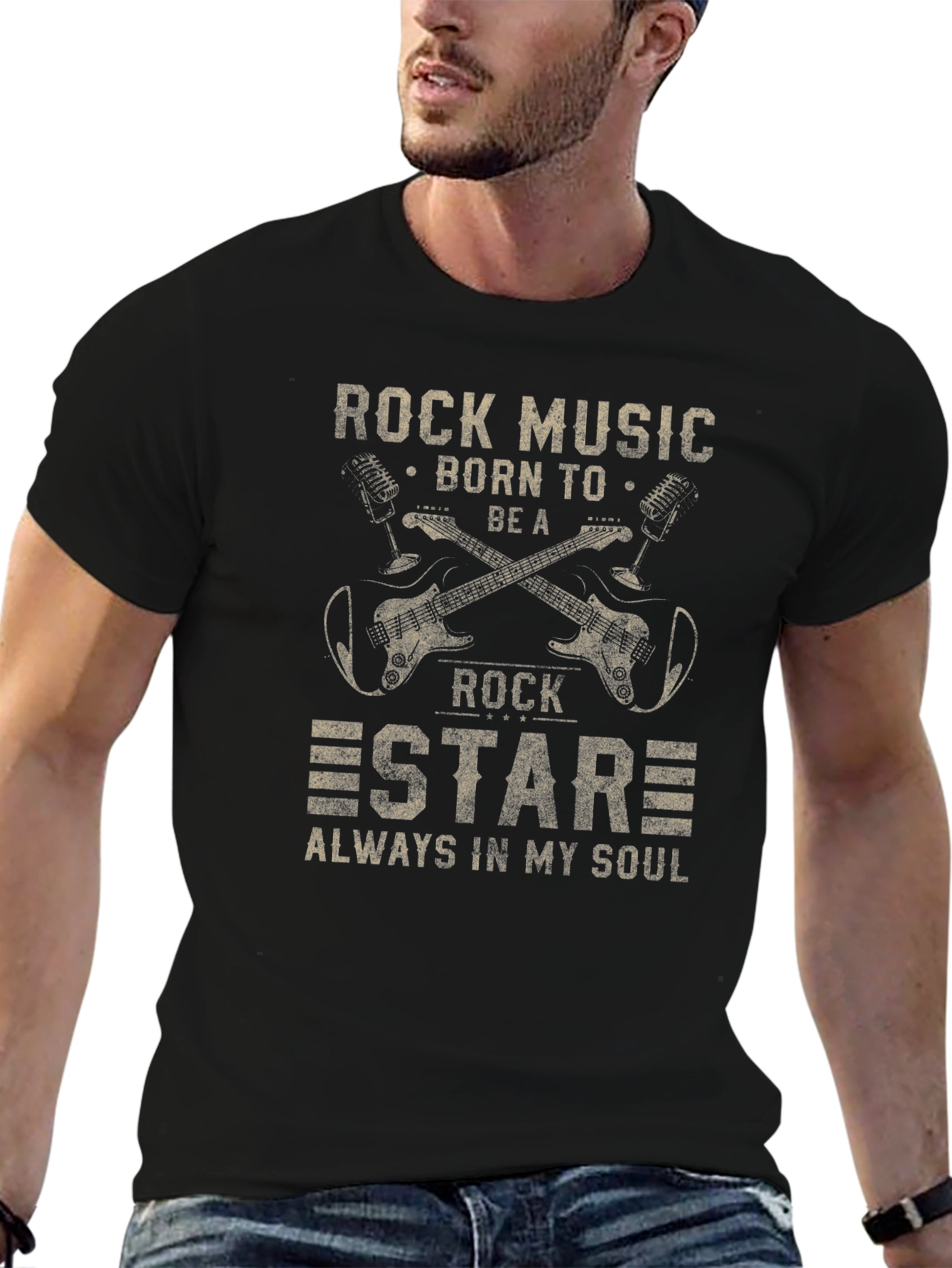 Rock Music Star Graphic Tee