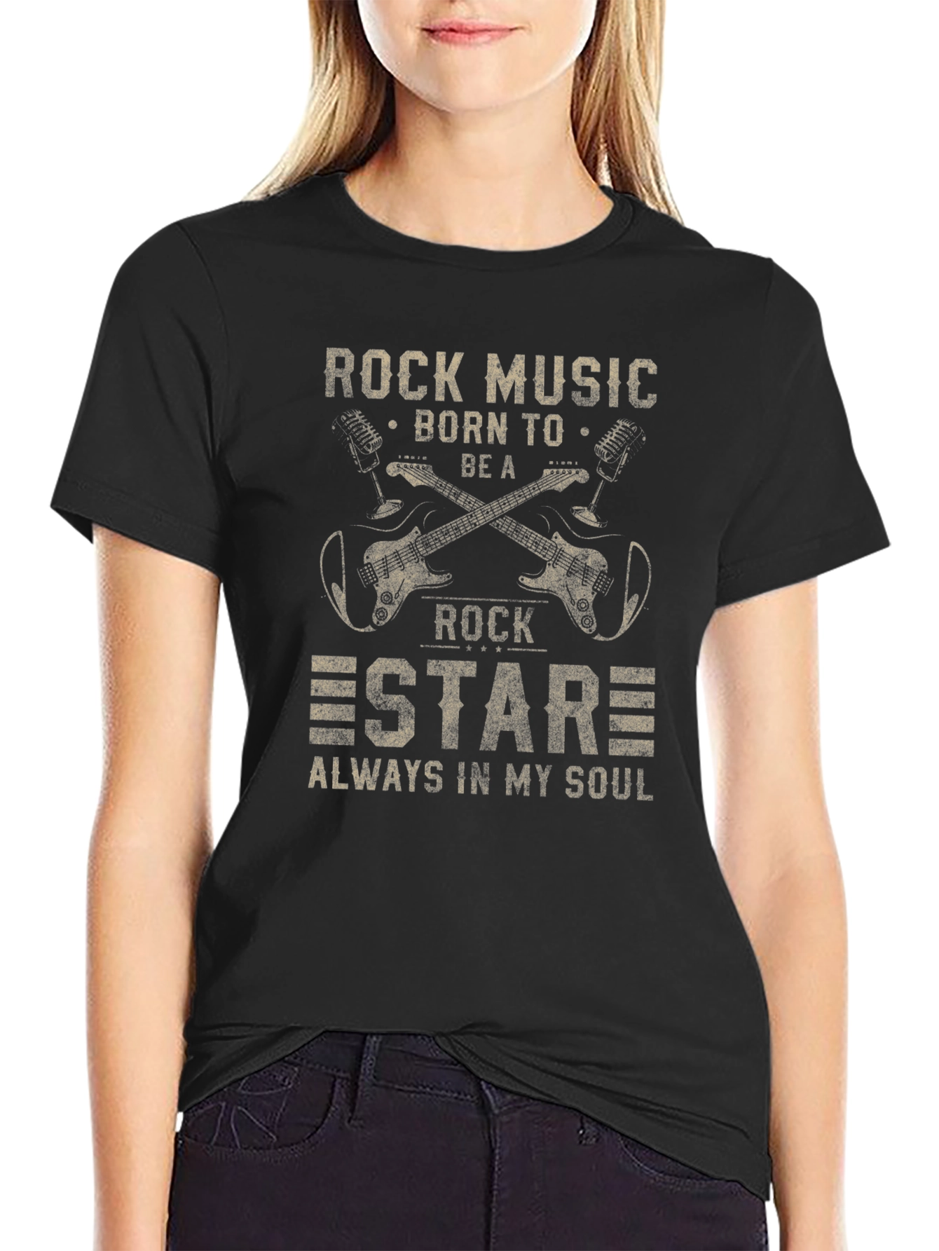 Rock Music Star Graphic Tee