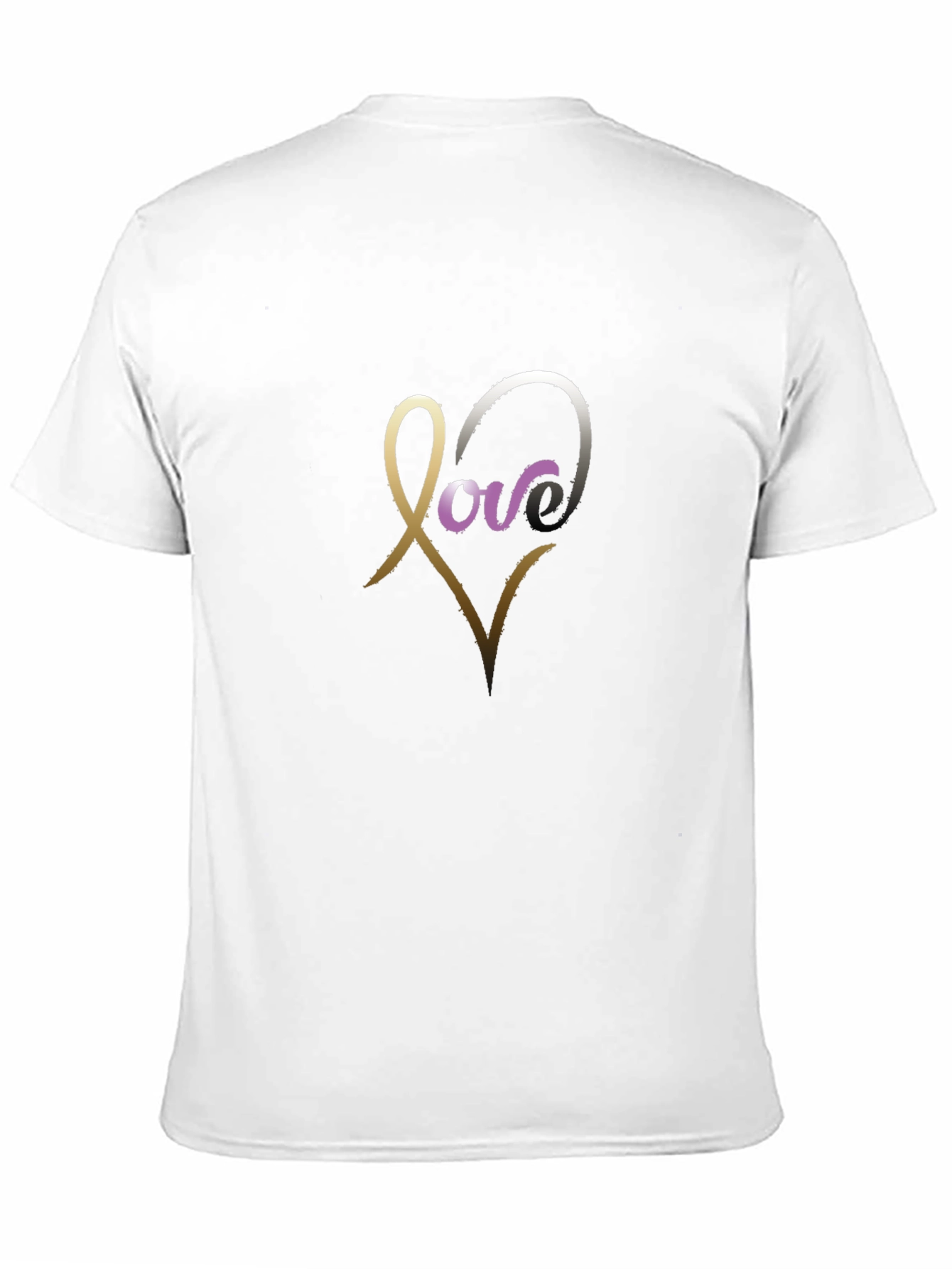 Love Heart Graphic Tee - Modern Black Shirt