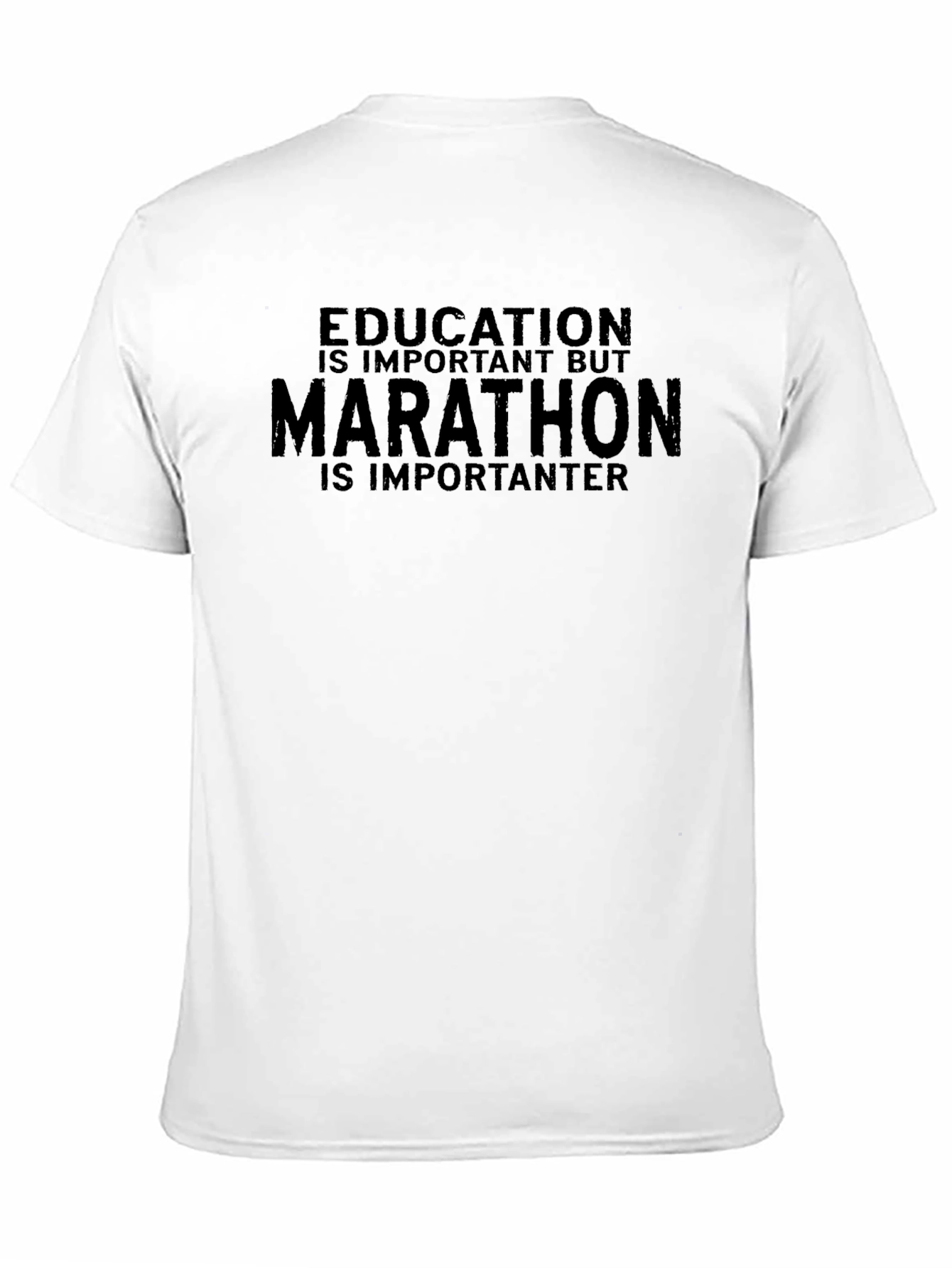 Marathon Is Importanter T-Shirt - Black