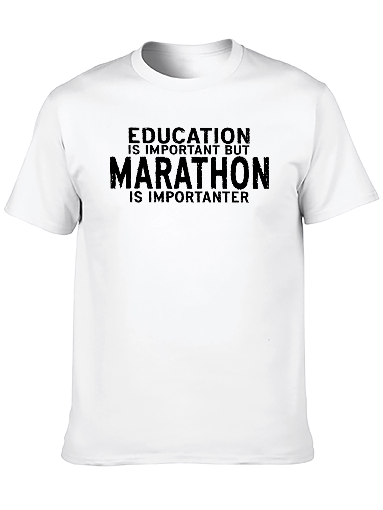 Marathon Is Importanter T-Shirt - Black