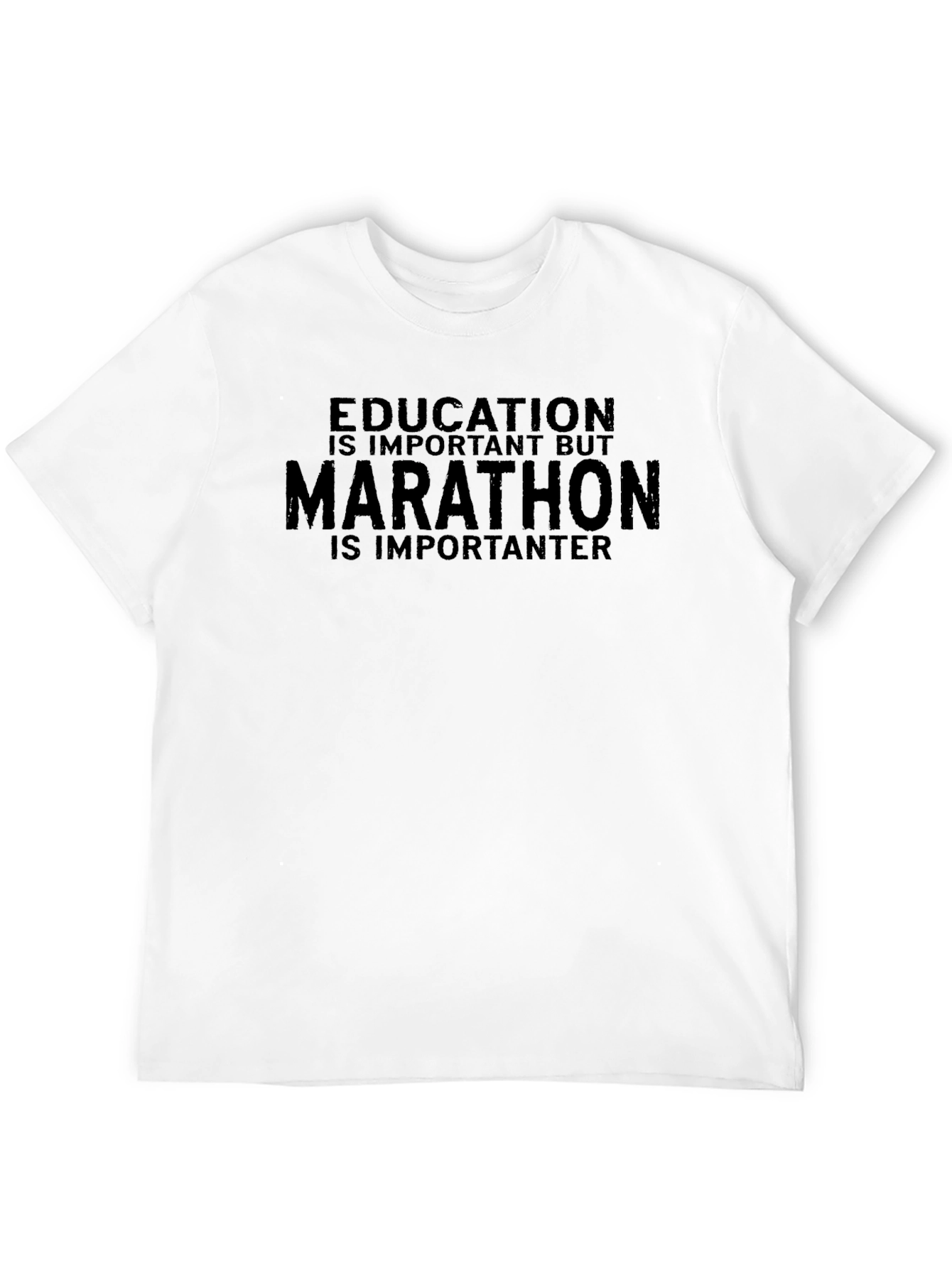 Marathon Is Importanter T-Shirt - Black