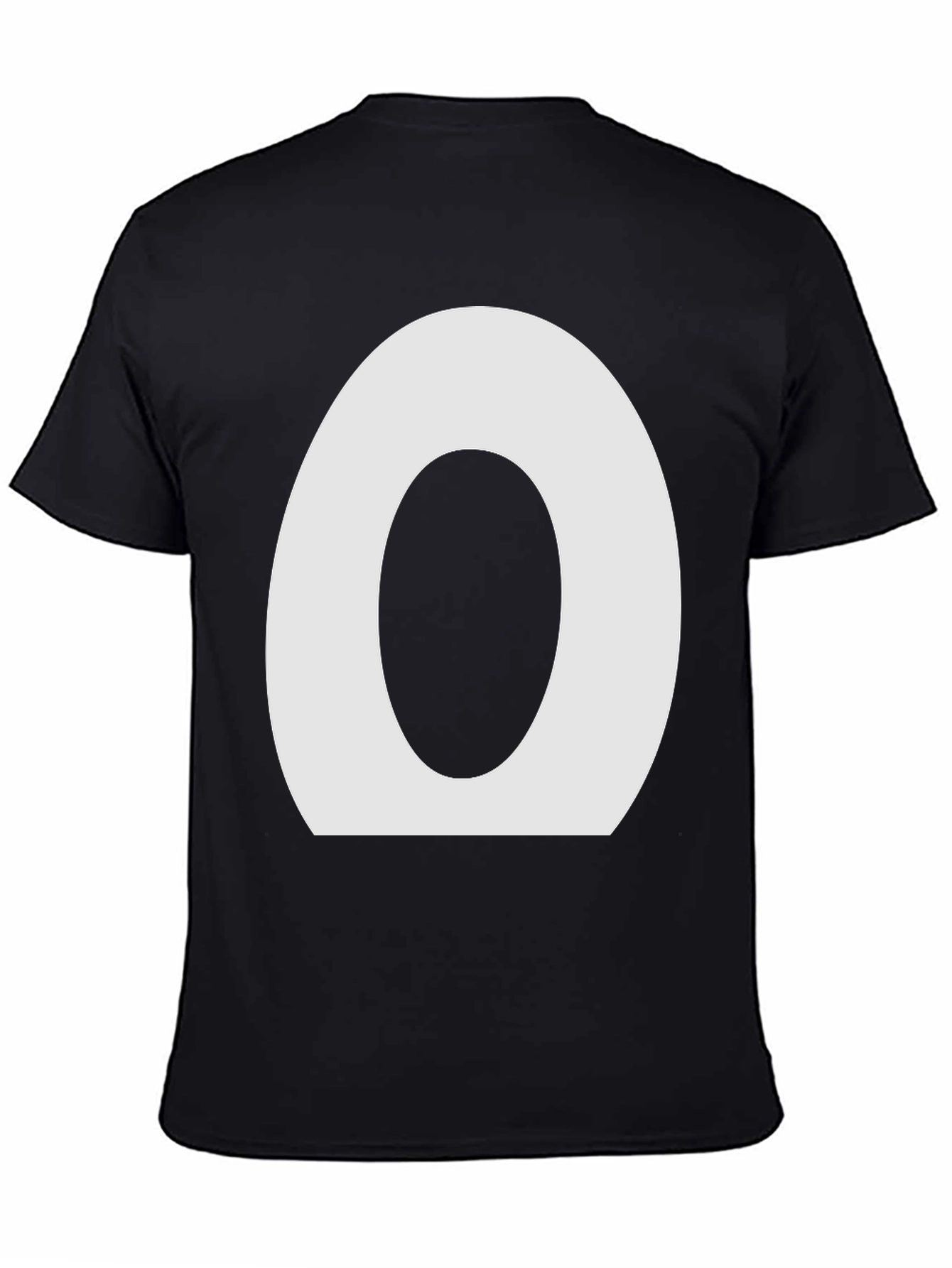 Minimalist O Graphic Black T-Shirt