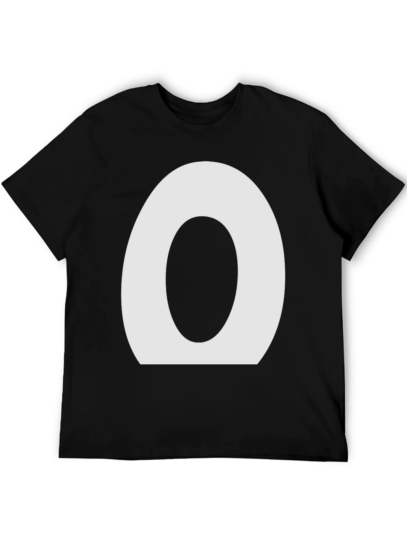 Minimalist O Graphic Black T-Shirt