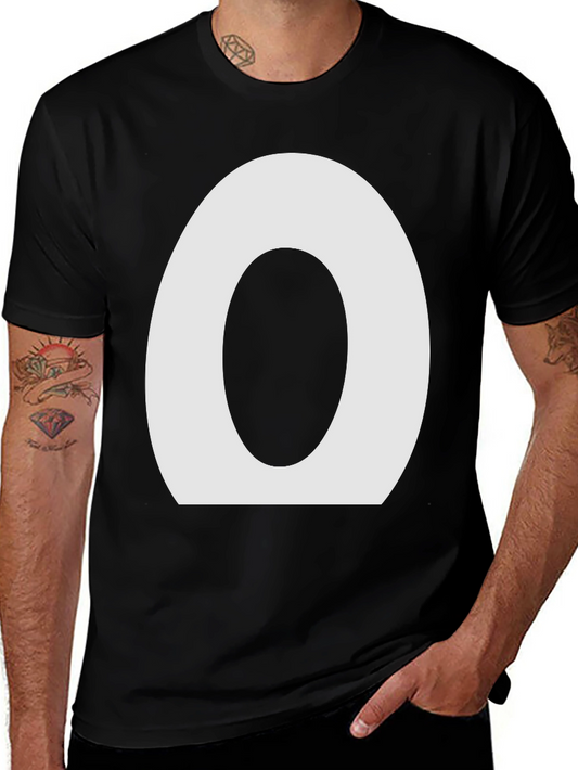 Minimalist O Graphic Black T-Shirt