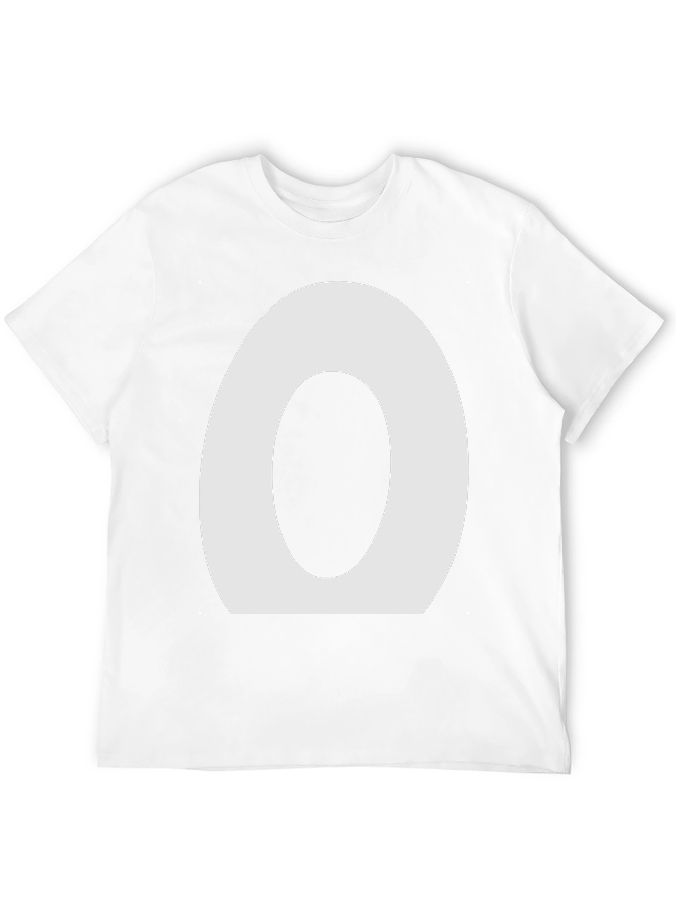 Minimalist O Graphic Black T-Shirt