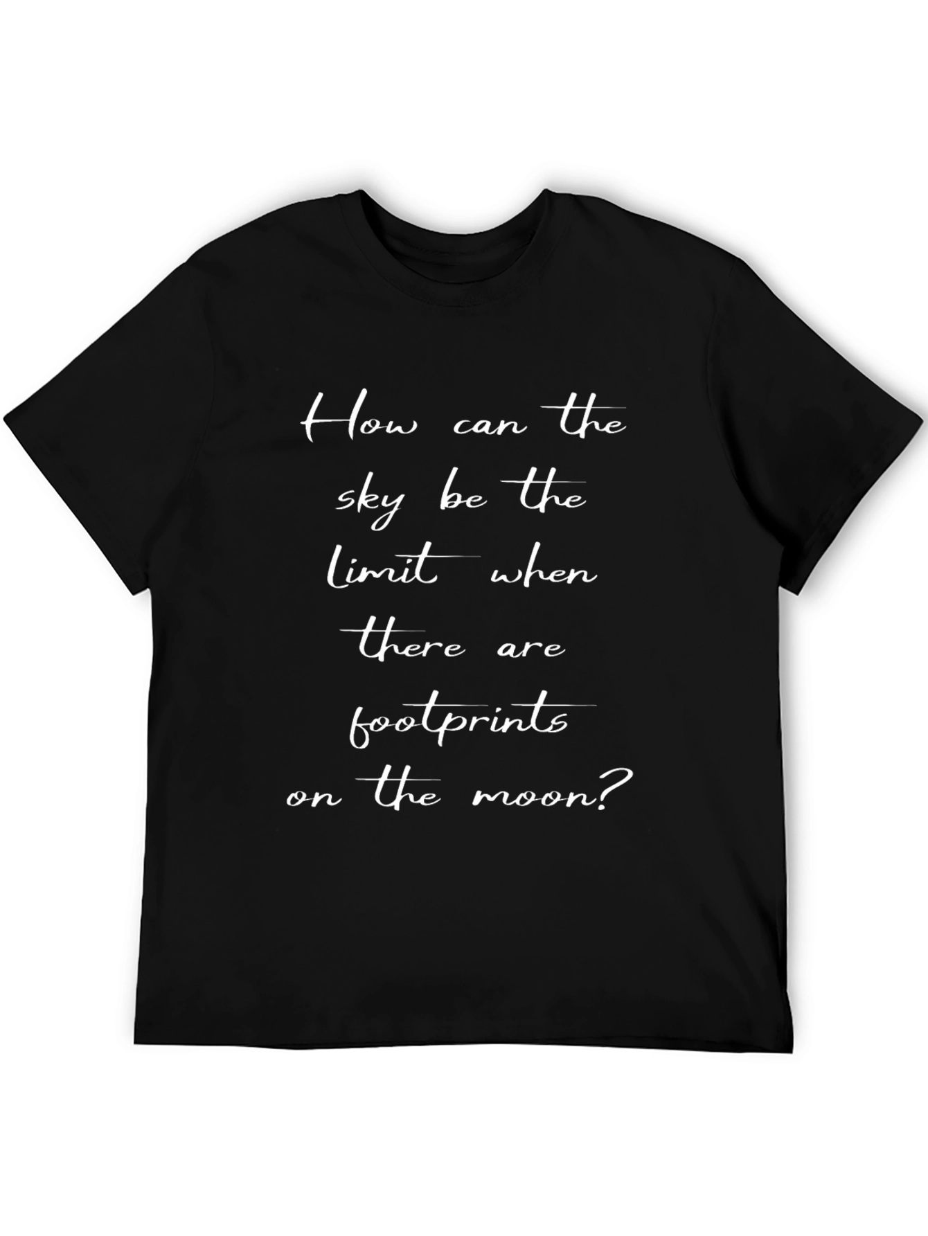 Footprints on the Moon Graphic T-Shirt