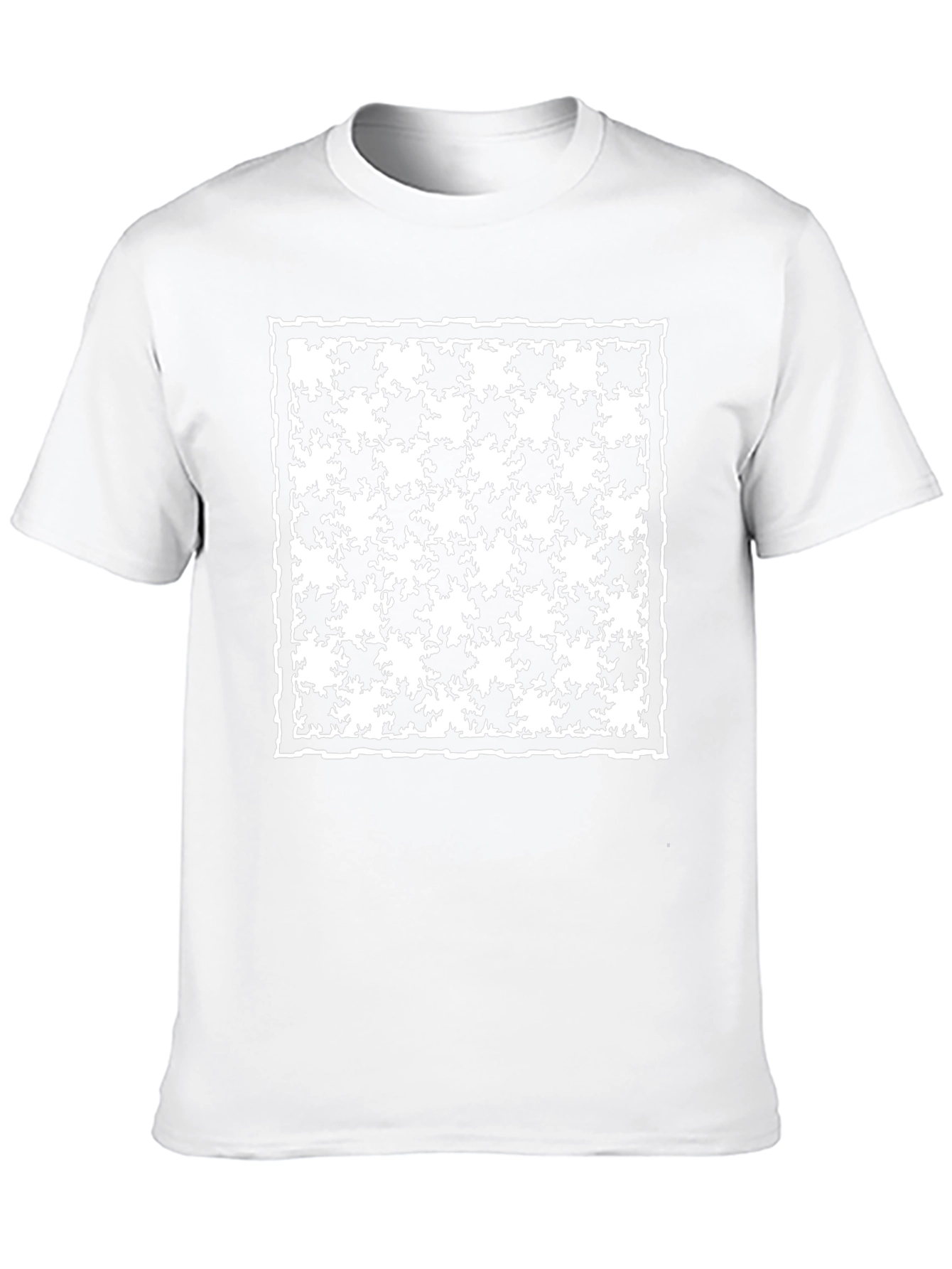 Houndstooth Graphic Tee - Stylish Mens Black T-Shirt