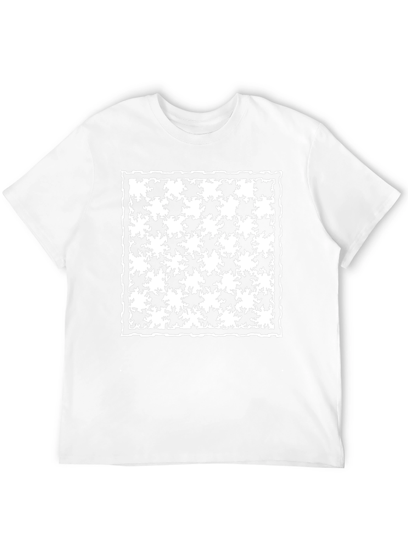 Houndstooth Graphic Tee - Stylish Mens Black T-Shirt