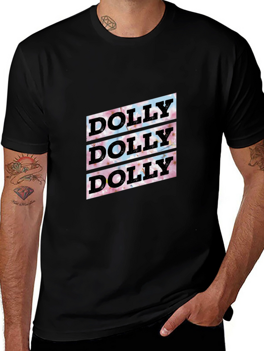 Dolly Floral Graphic Tee - Soft Black Cotton T-Shirt