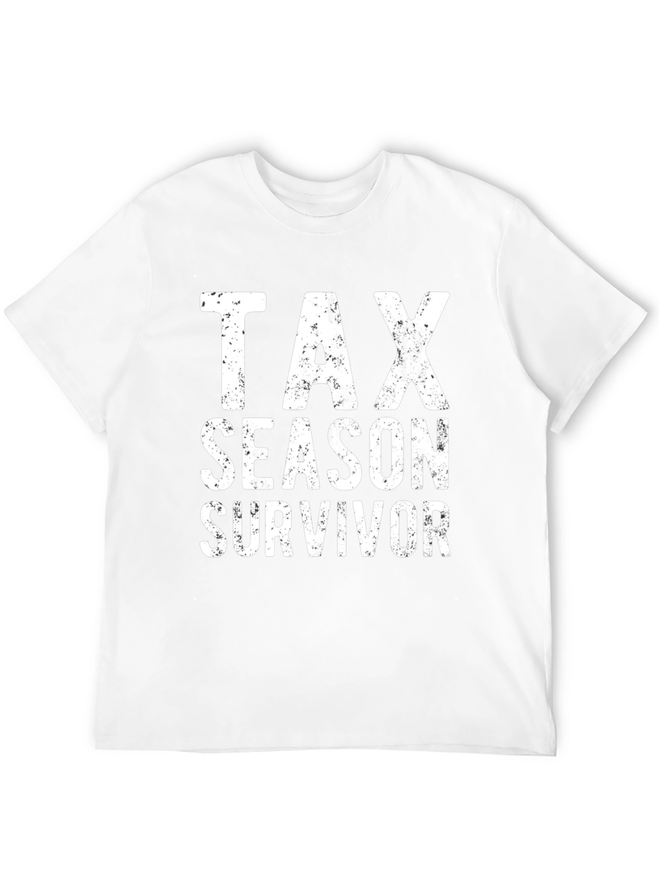 Tax Season Survivor Graphic Tee - Black