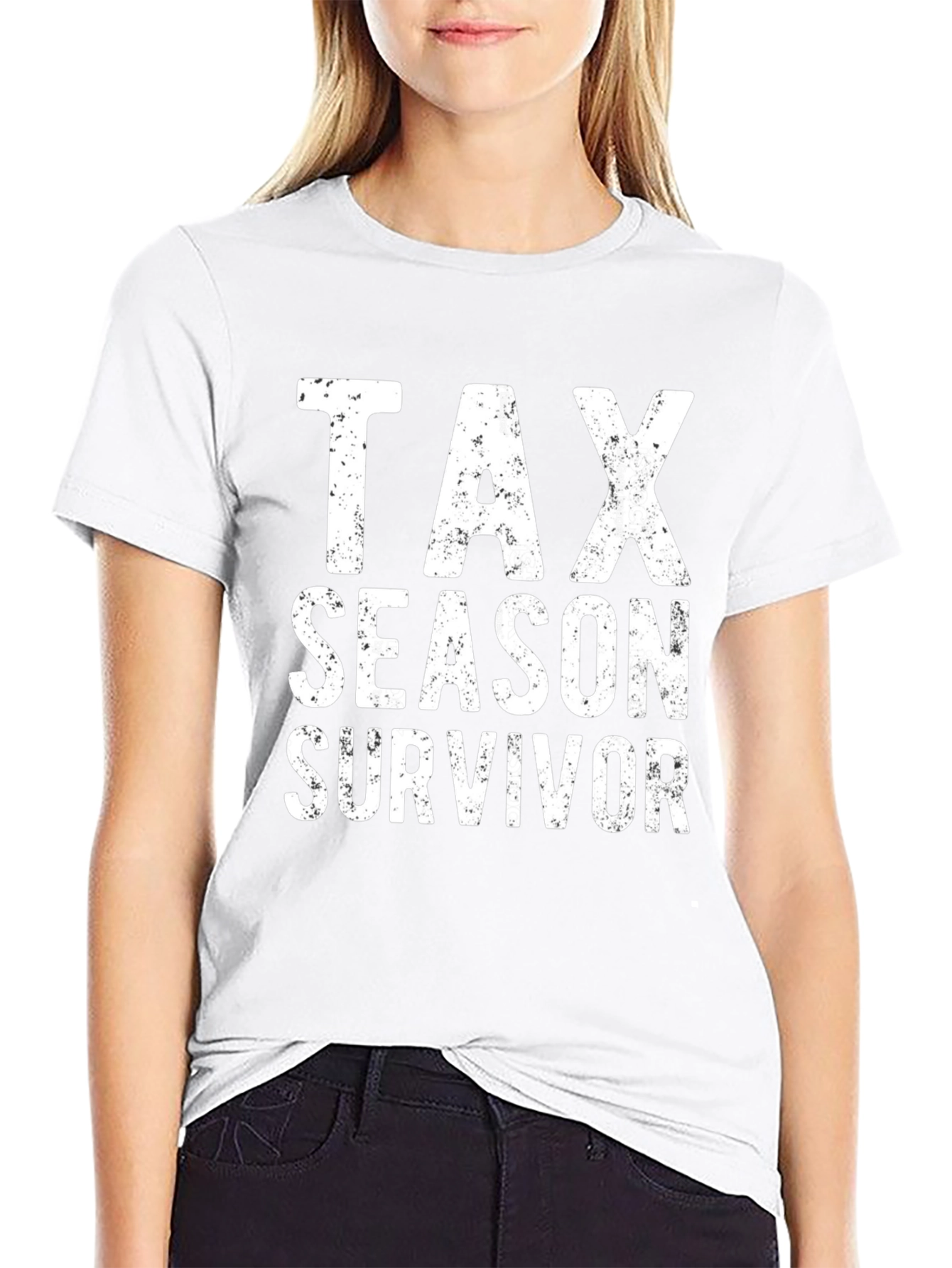 Tax Season Survivor Graphic Tee - Black