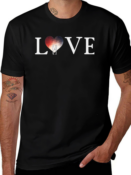 LOVE Heart Graphic T-Shirt - Stylish Casual Wear