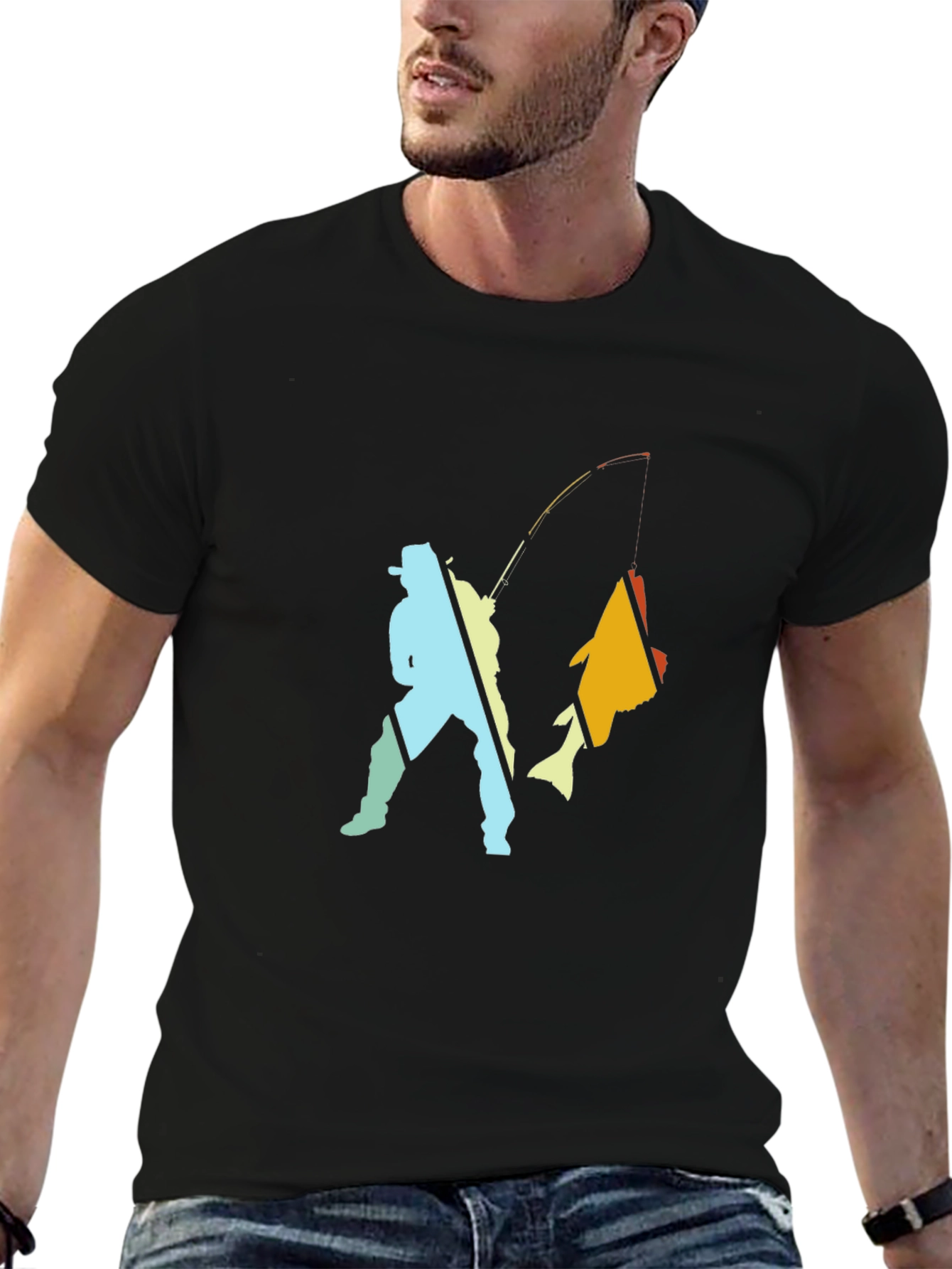 Fishing T-Shirt: Fisherman Catch Graphic Tee