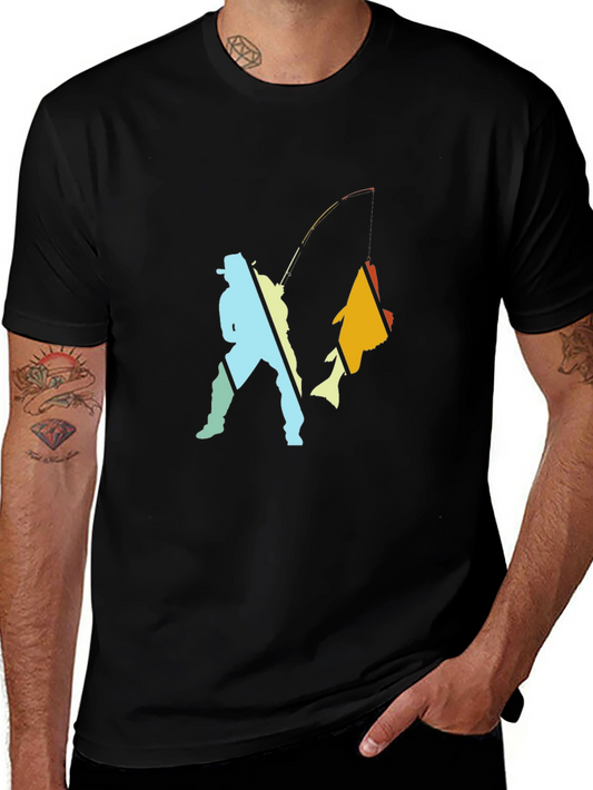 Fishing T-Shirt: Fisherman Catch Graphic Tee