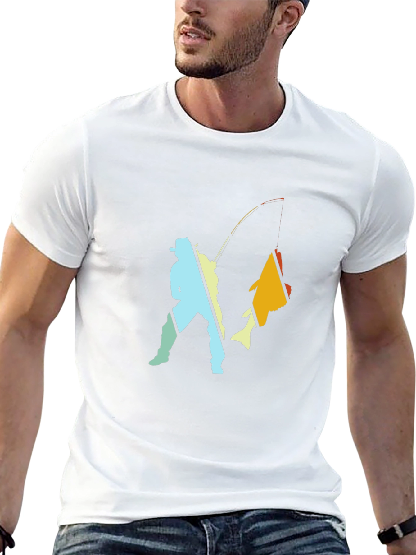 Fishing T-Shirt: Fisherman Catch Graphic Tee