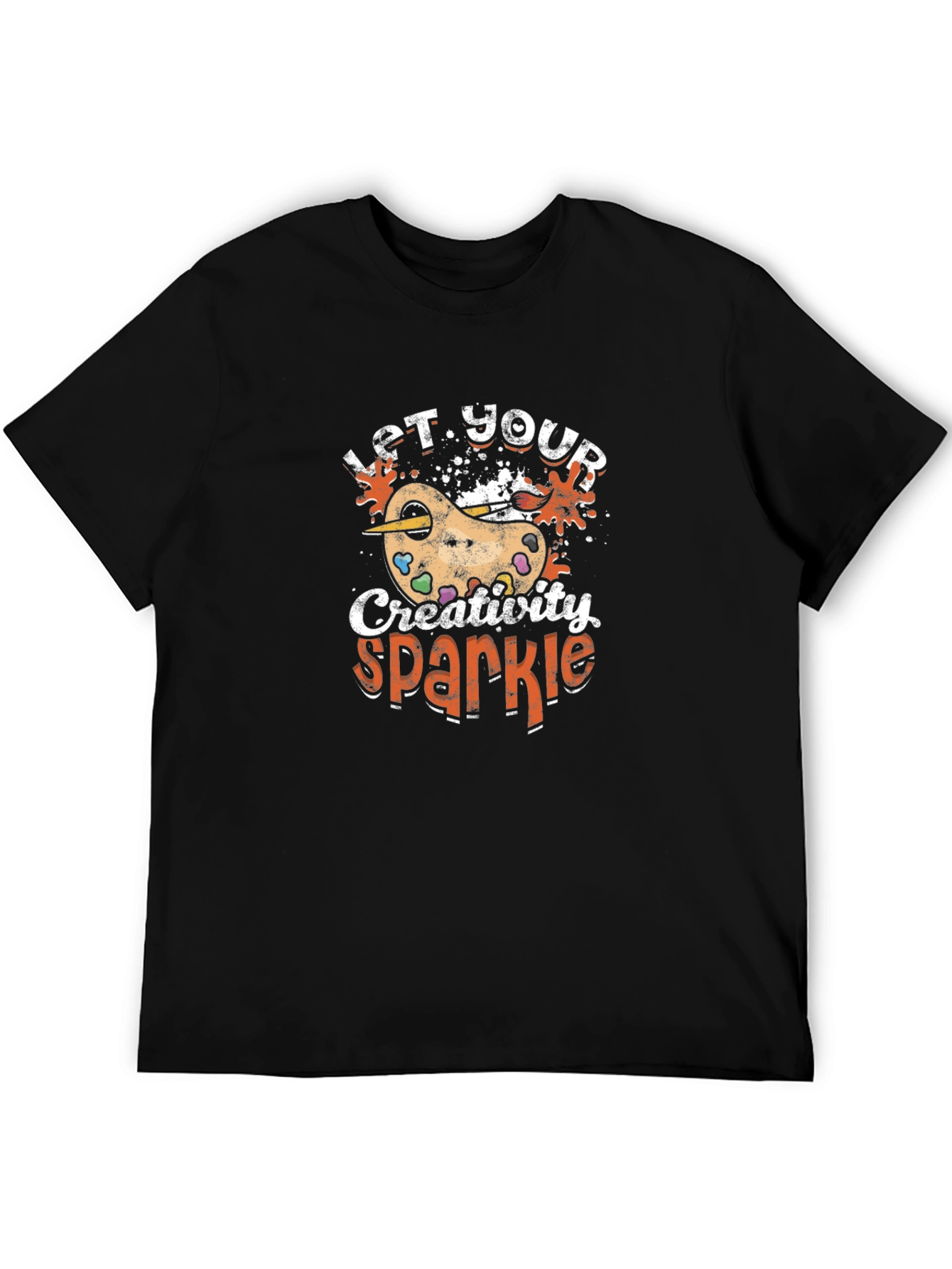 Creative Sparkle T-Shirt - Artist Palette Design