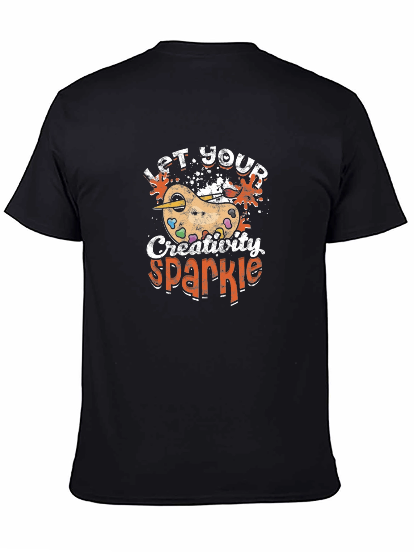 Creative Sparkle T-Shirt - Artist Palette Design