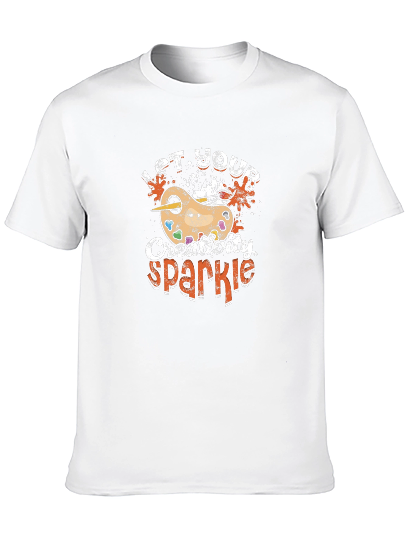 Creative Sparkle T-Shirt - Artist Palette Design