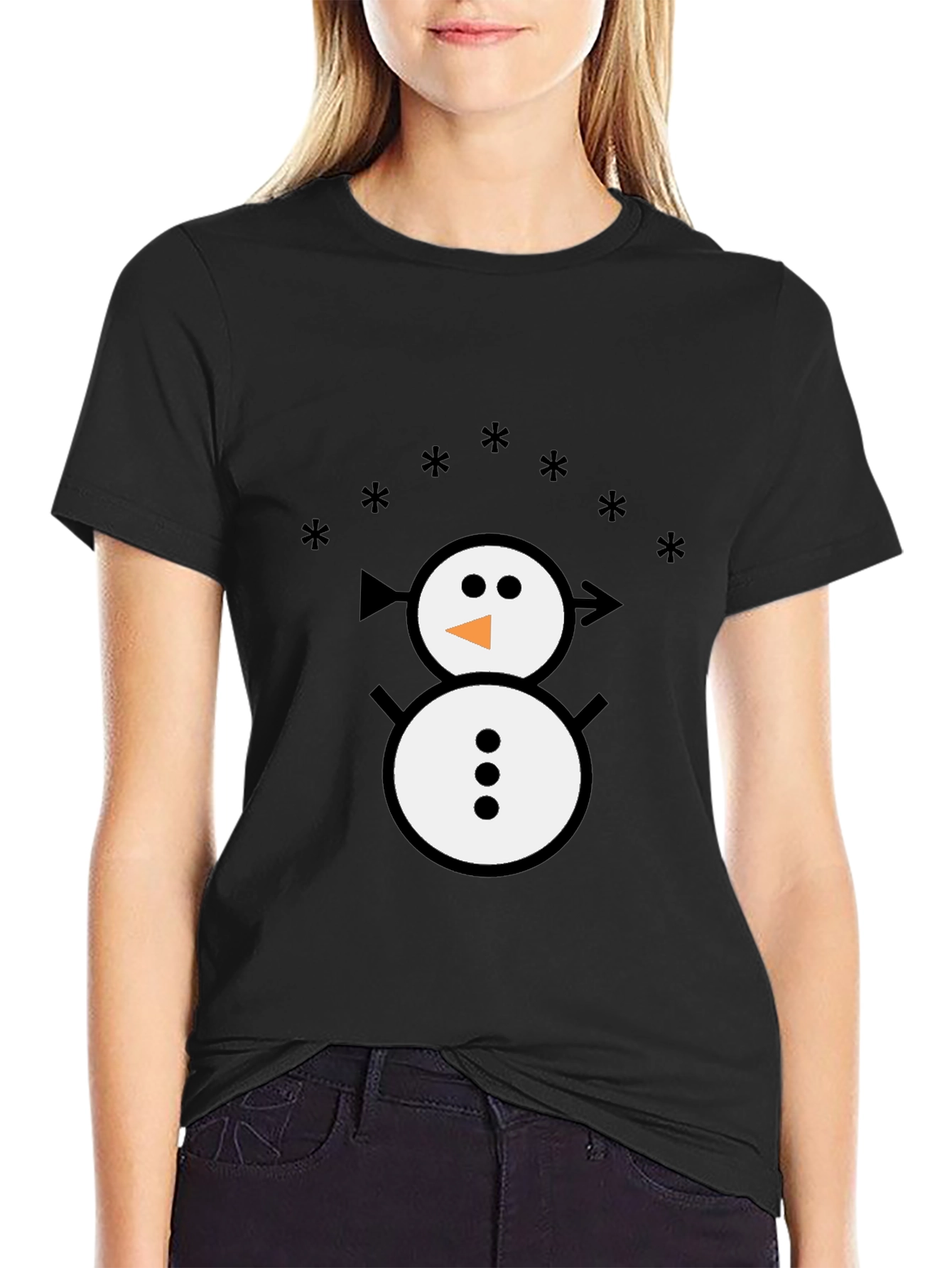 Snowman Graphic Tee - Fun Winter Shirt