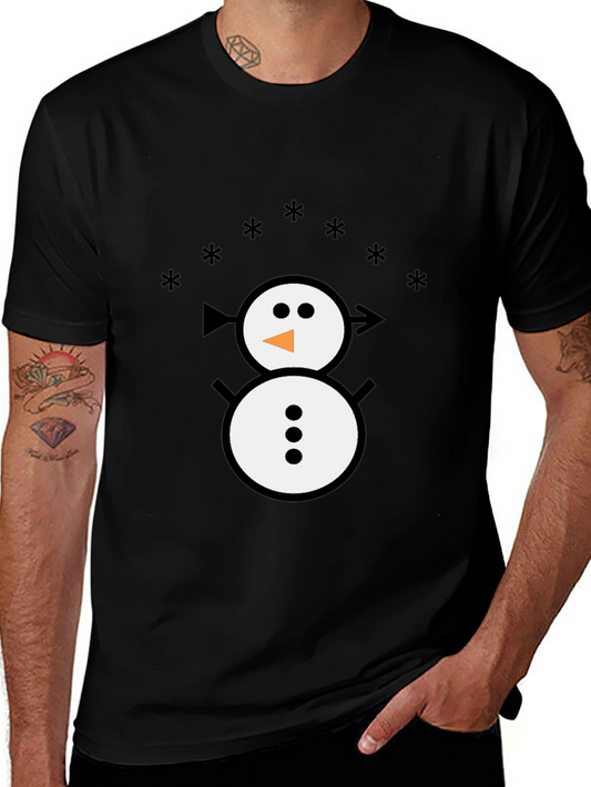 Snowman Graphic Tee - Fun Winter Shirt