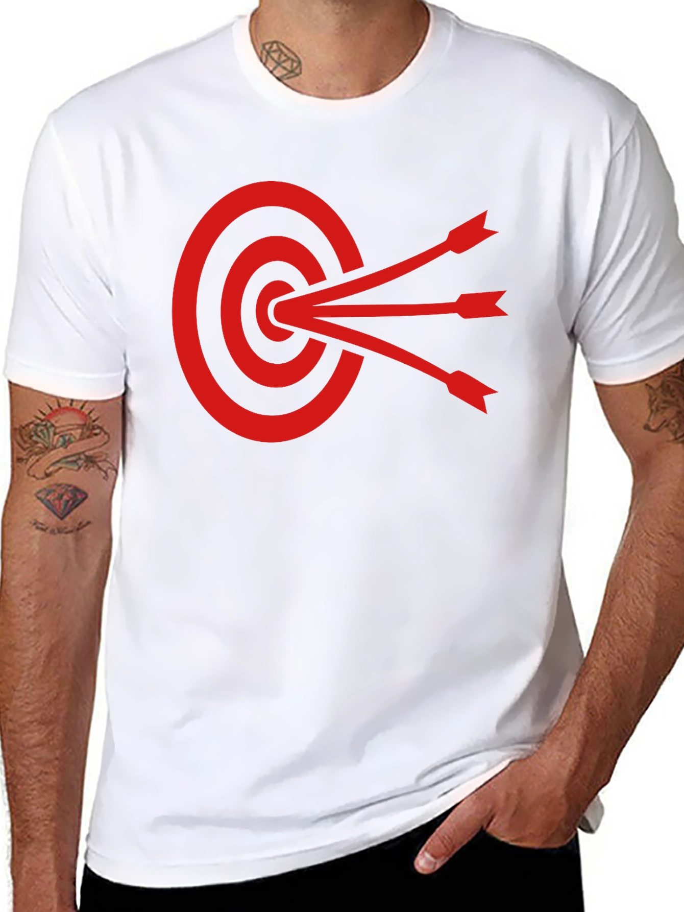 Target Practice Graphic Tee - Black Cotton Shirt