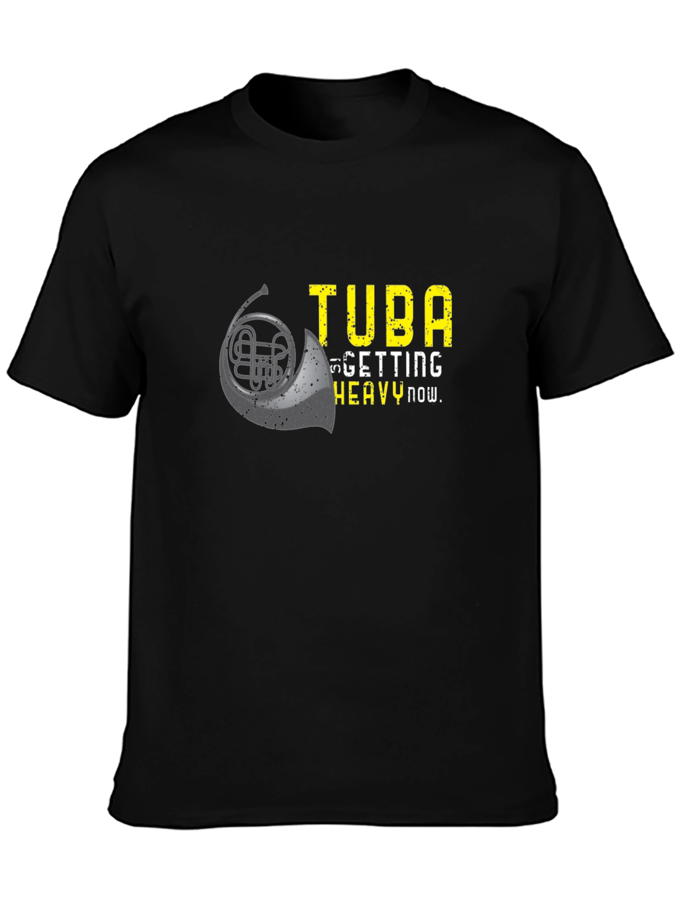 Funny Tuba Heavy Now Graphic T-Shirt
