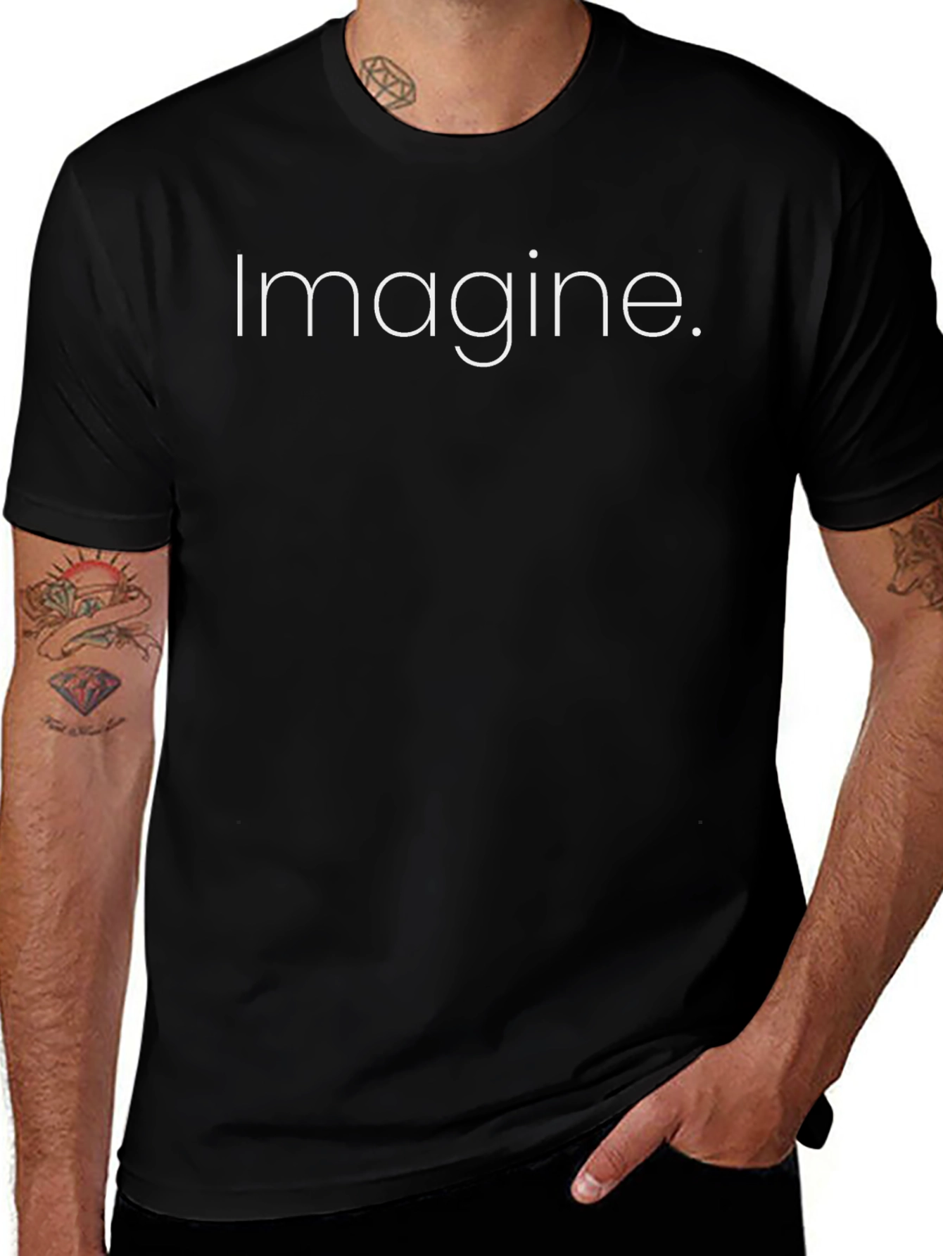 Imagine Graphic Tee - Stylish Unisex Cotton T-Shirt