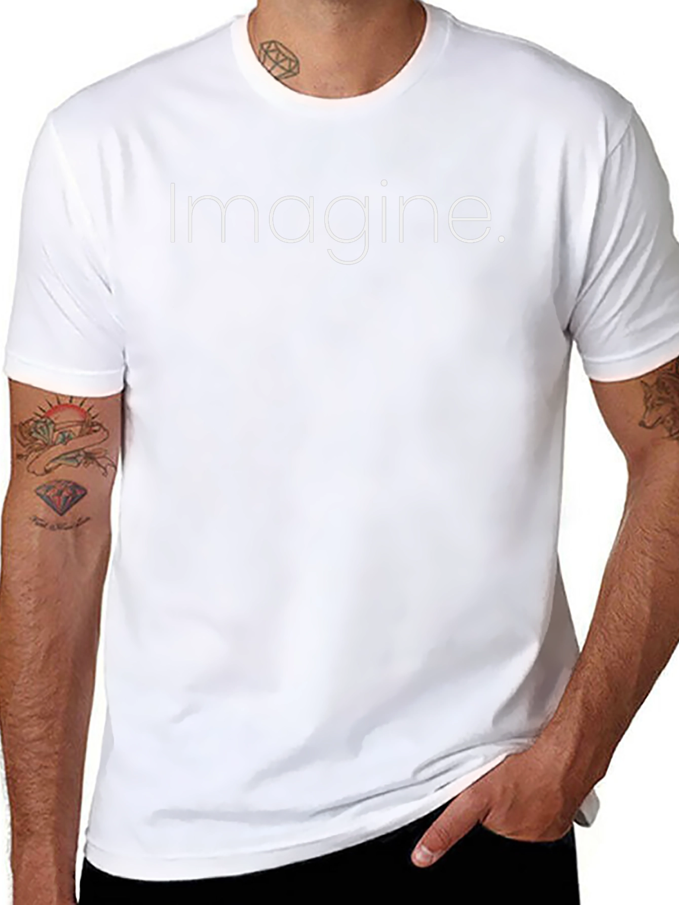 Imagine Graphic Tee - Stylish Unisex Cotton T-Shirt