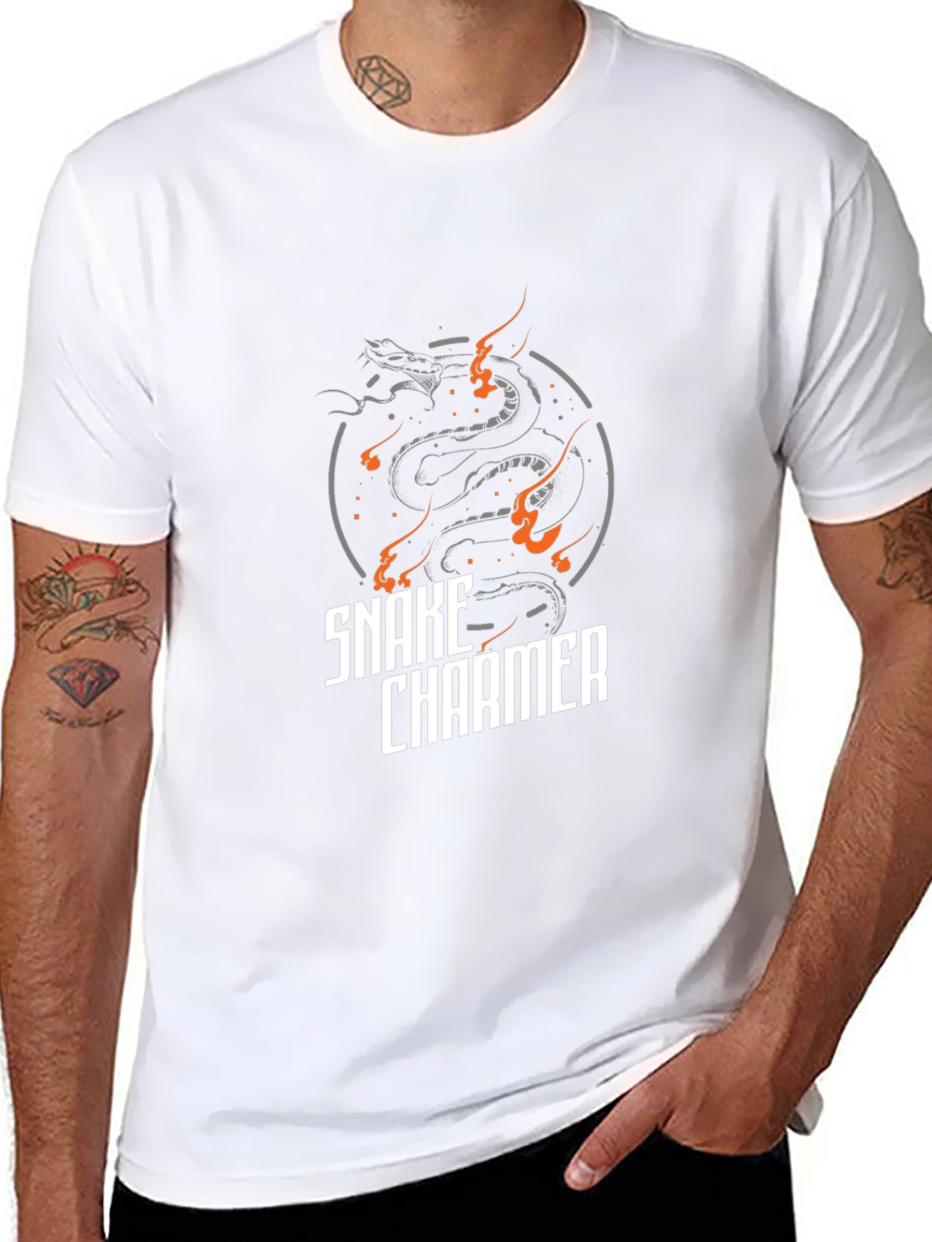 Snake Charmer Graphic Tee - Black