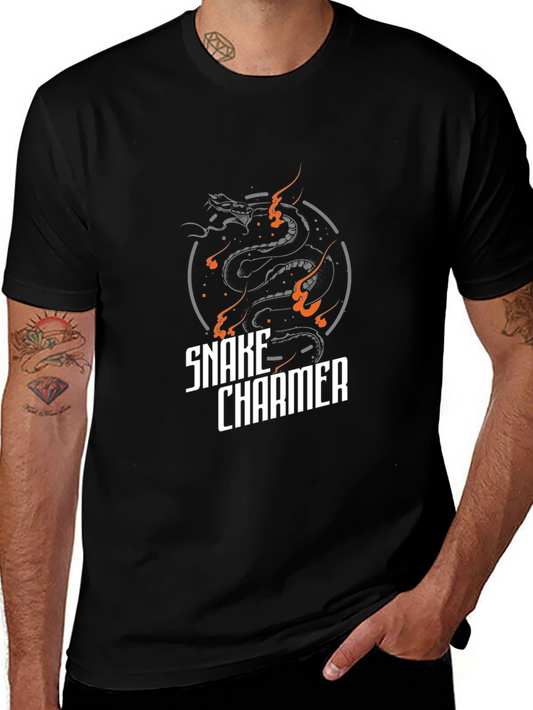 Snake Charmer Graphic Tee - Black
