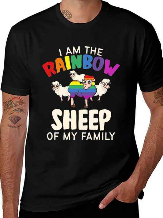 Rainbow Sheep Family T-Shirt