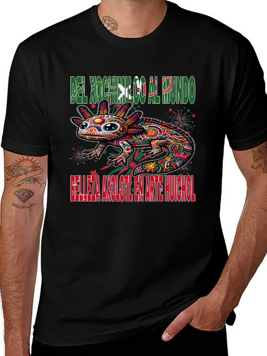 Axolotl Art T-Shirt - Xochimilco Pride