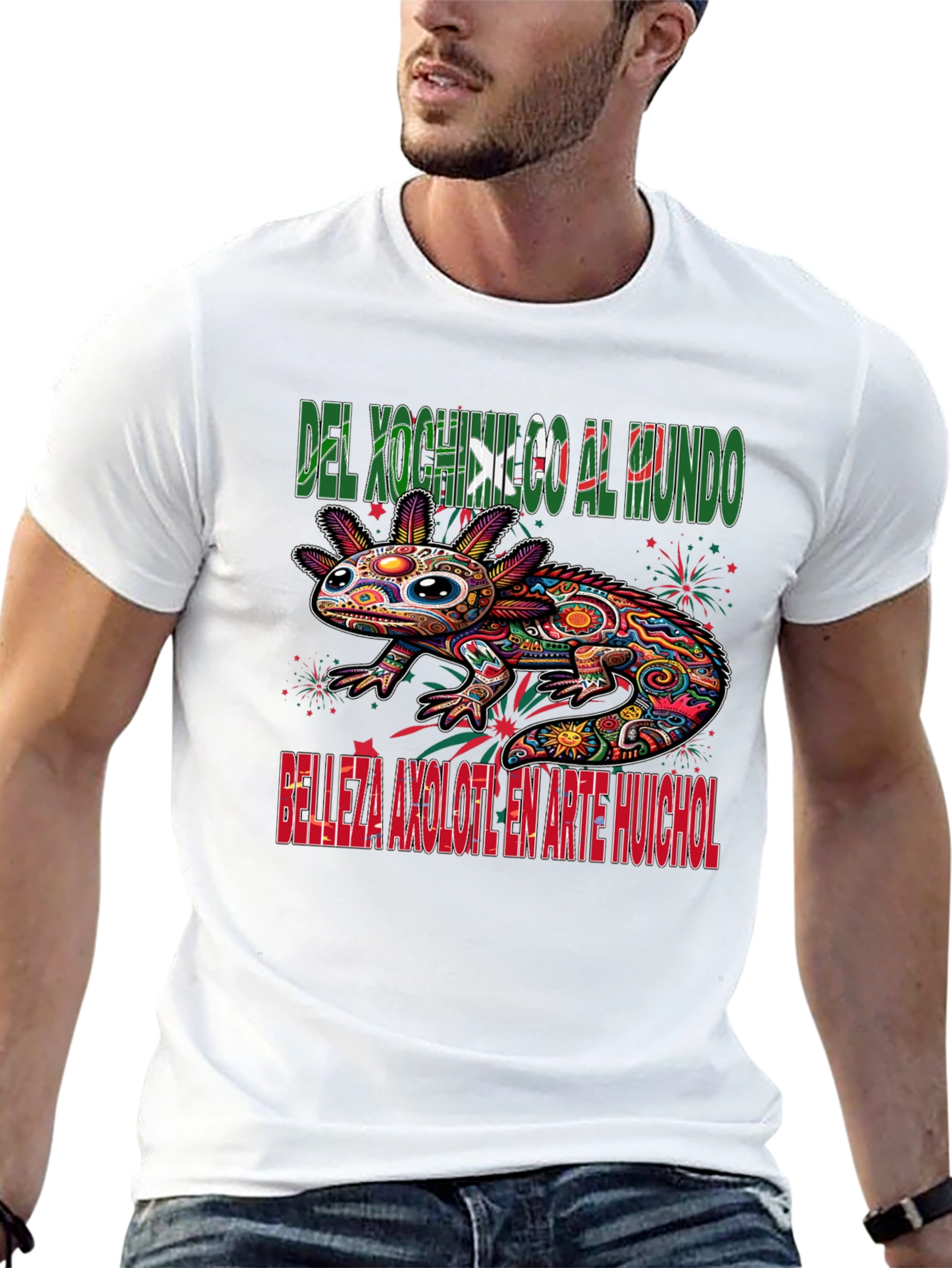 Axolotl Art T-Shirt - Xochimilco Pride