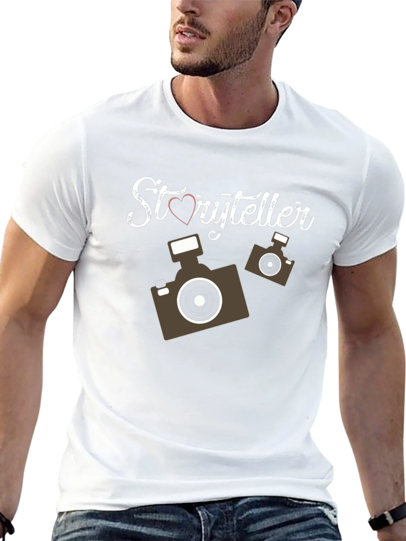 Storyteller Camera Graphic Tee - Unique Photographer T-Shirt