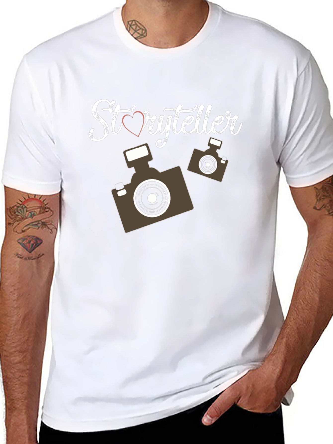 Storyteller Camera Graphic Tee - Unique Photographer T-Shirt