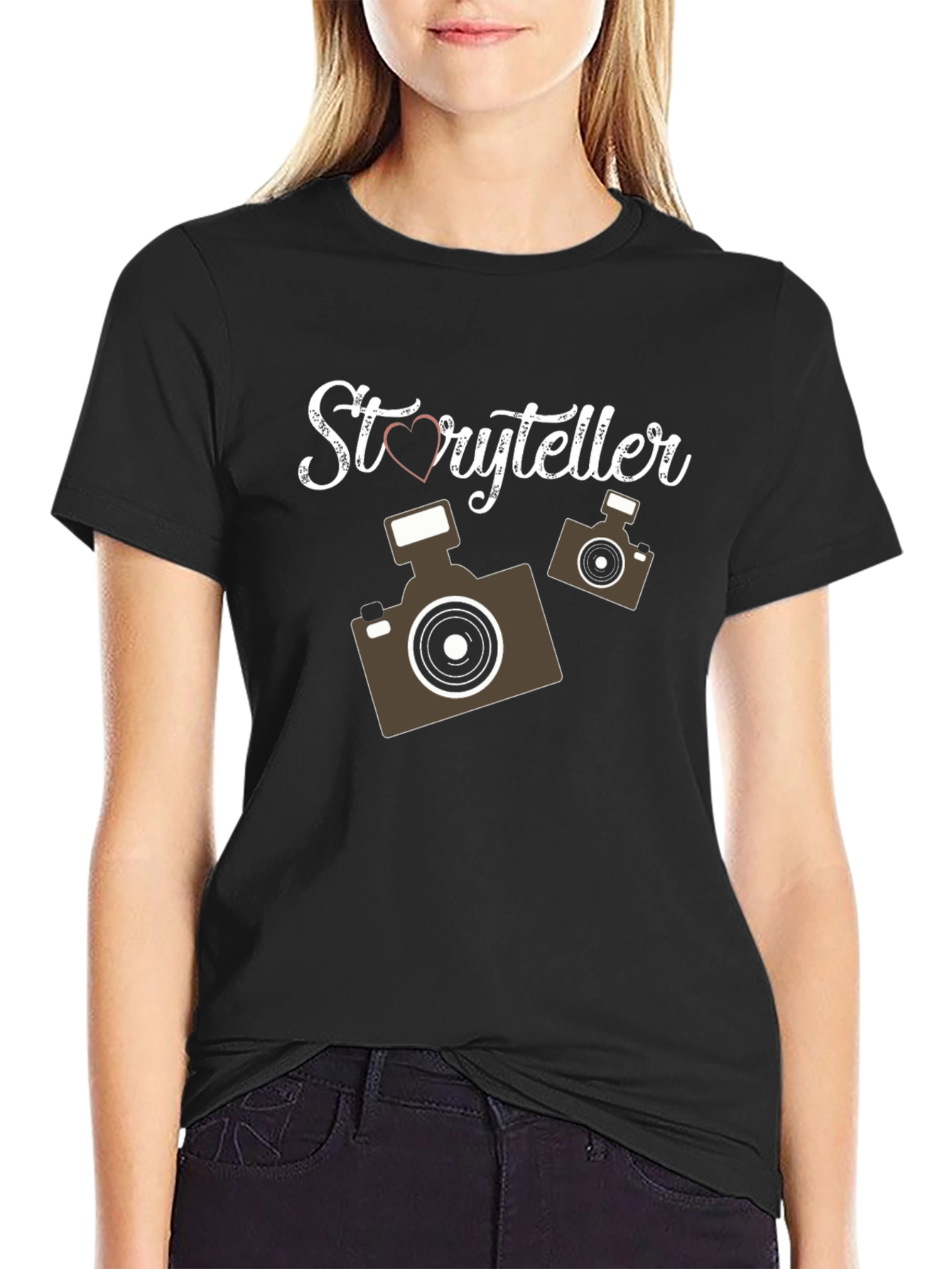 Storyteller Camera Graphic Tee - Unique Photographer T-Shirt