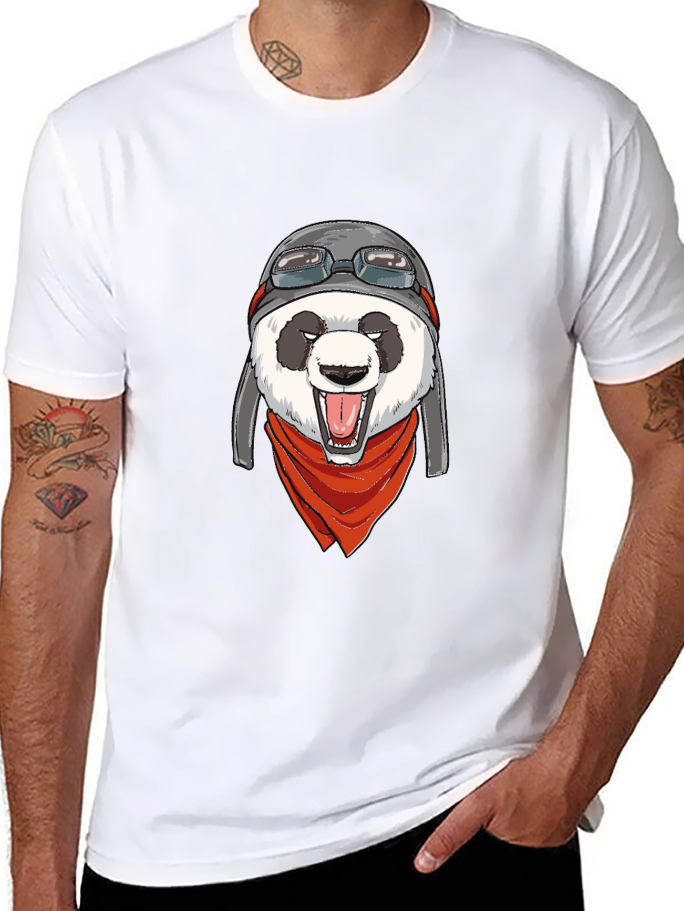 Pilot Panda Graphic T-Shirt - Cool & Unique