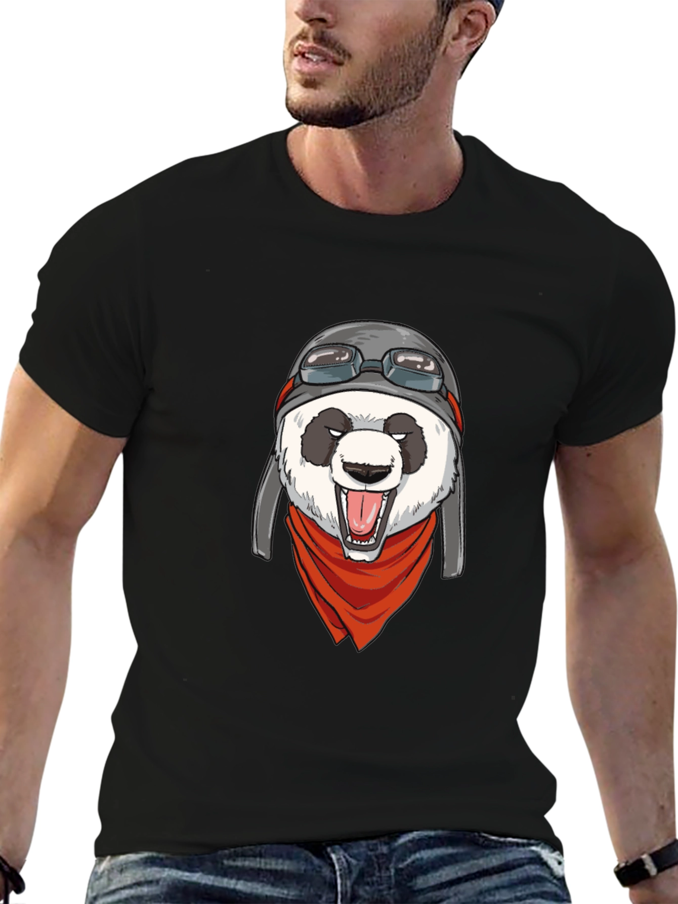 Pilot Panda Graphic T-Shirt - Cool & Unique