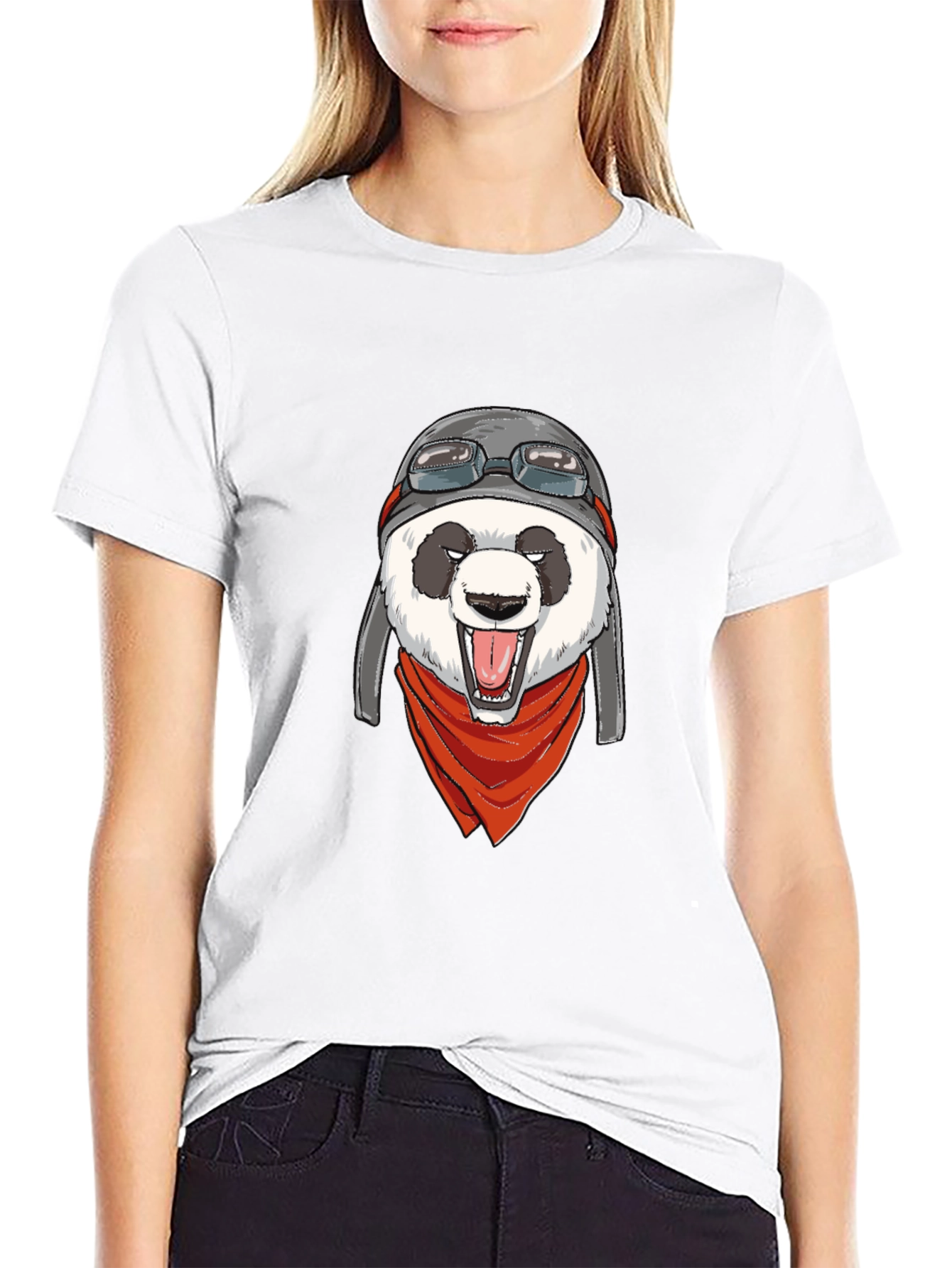 Pilot Panda Graphic T-Shirt - Cool & Unique