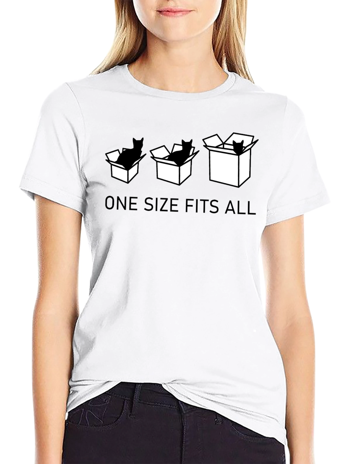 One Size Fits All Cat T-Shirt
